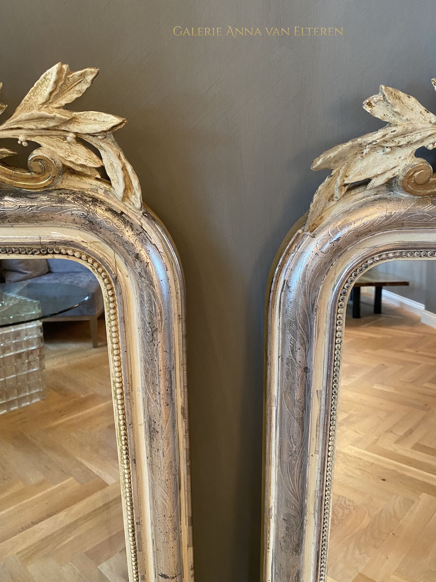 Pair of 19th c. French mirrors