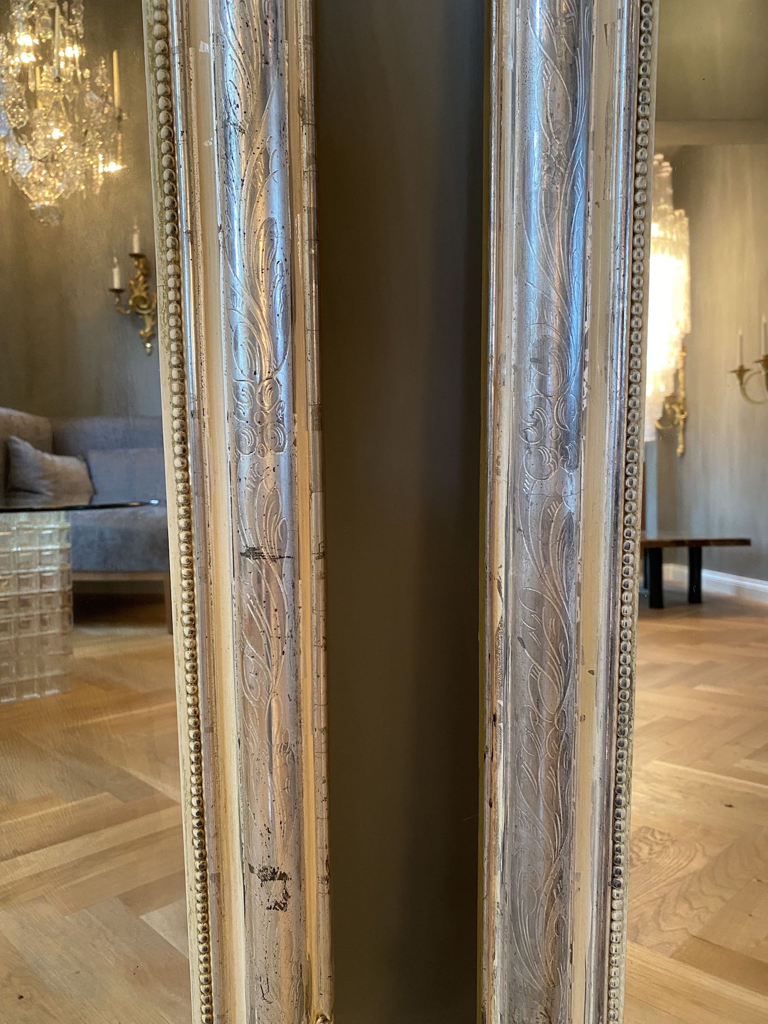 Pair of 19th c. French mirrors