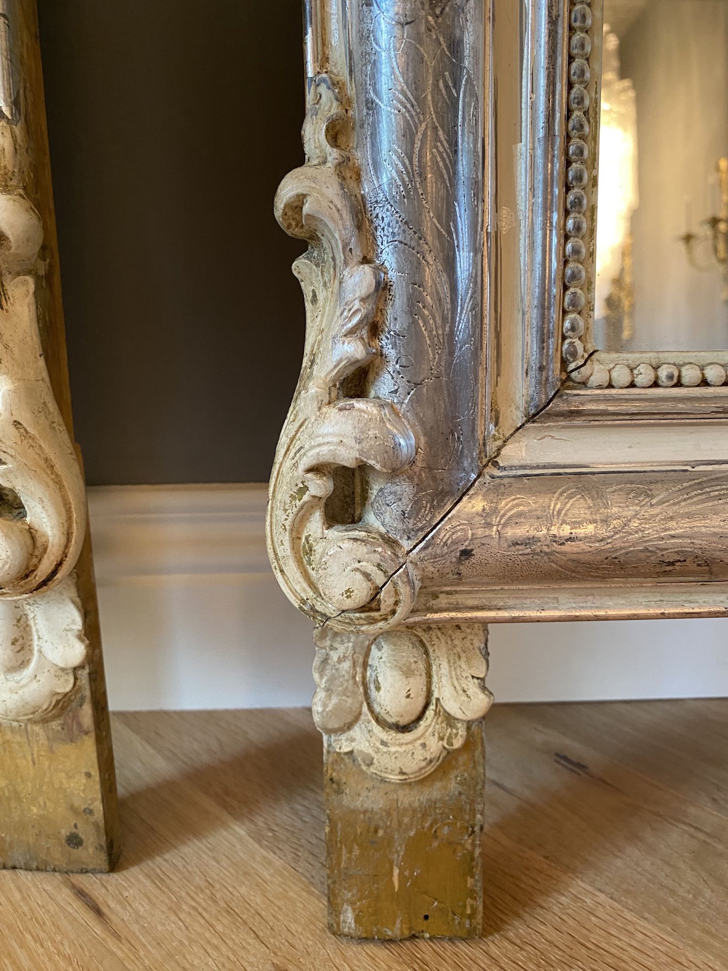 Pair of 19th c. French mirrors