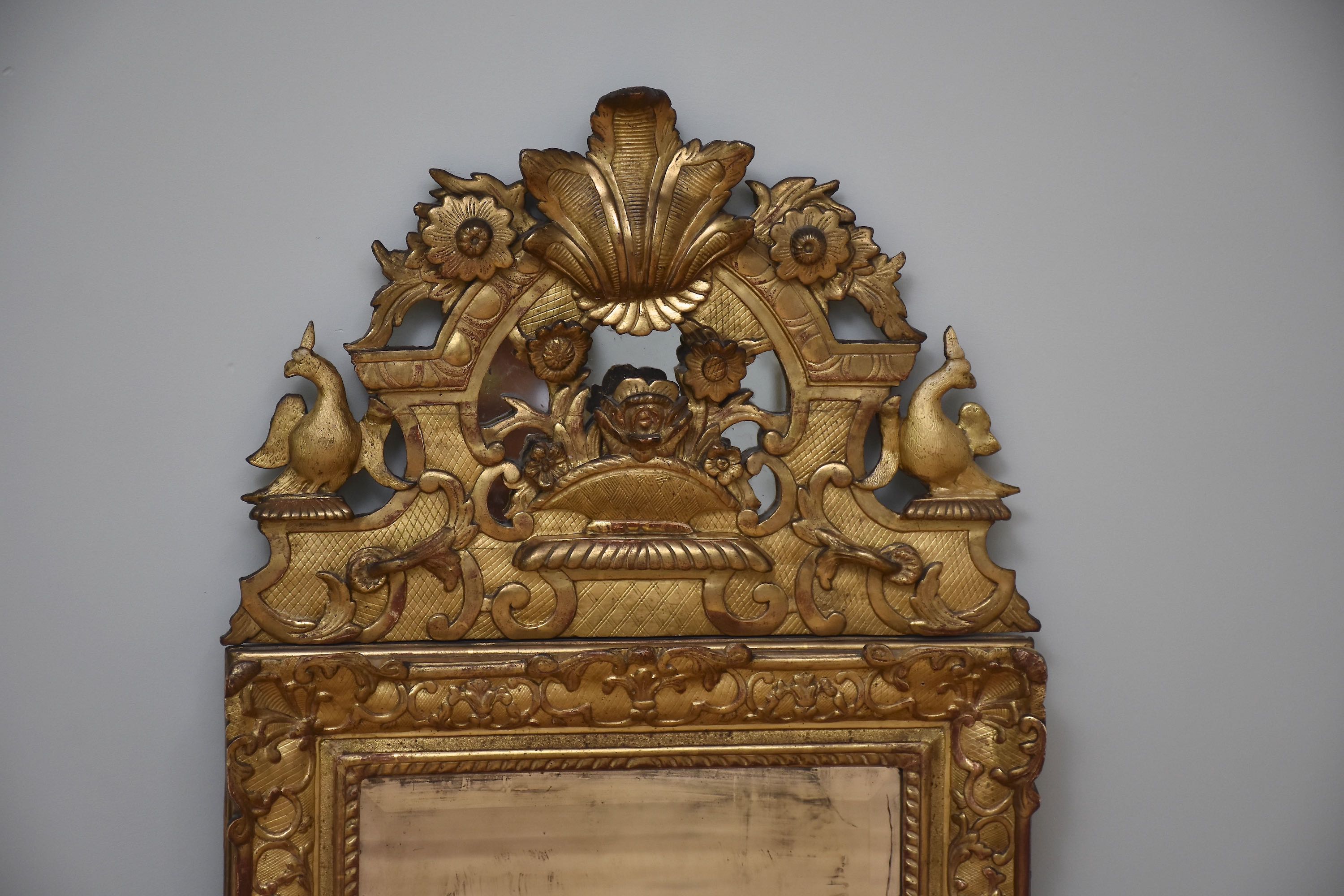 18. Jahrhundert französischer vergoldeter Spiegel