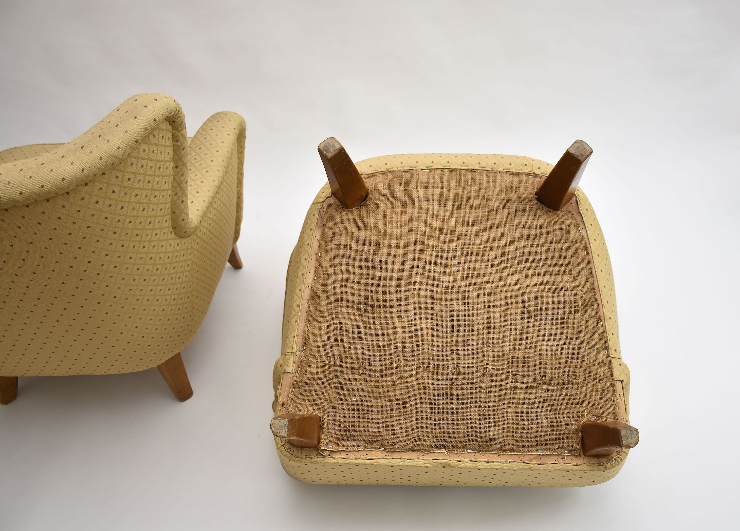 Pair Of Mid Century 'laila' Armchairs By Ilmari Lappalainen For Asko 1948