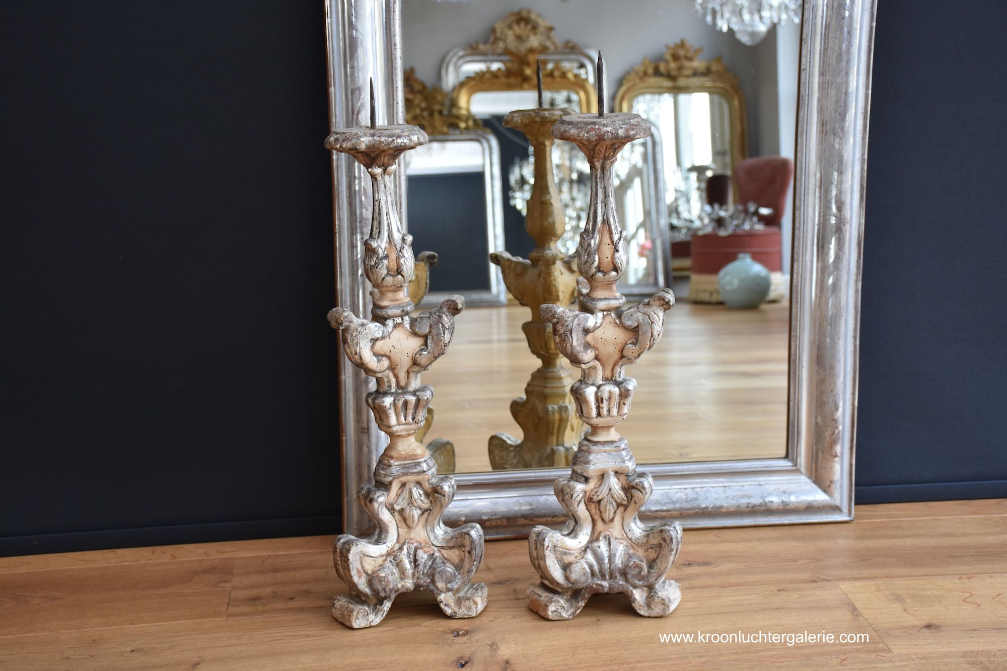 A pair of 19th century carved and gilded Italian torcheres