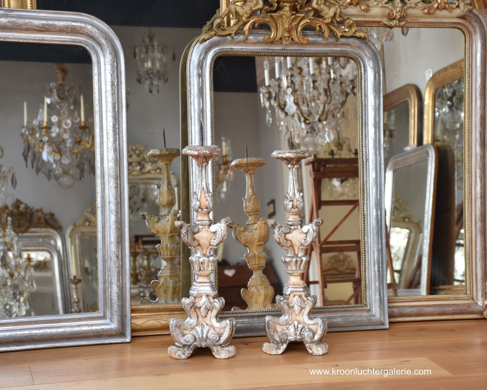 A pair of 19th century carved and gilded Italian torcheres