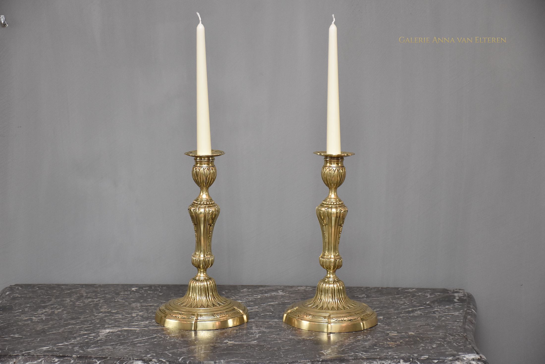 A pair of 18th c. French candlesticks Louis XVI