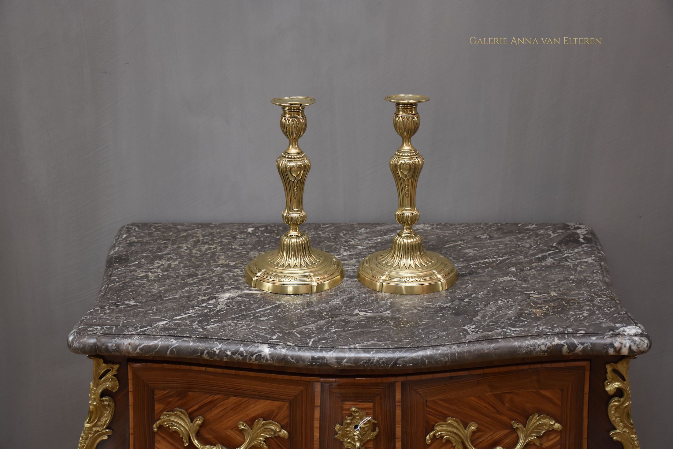 A pair of 18th c. French candlesticks Louis XVI