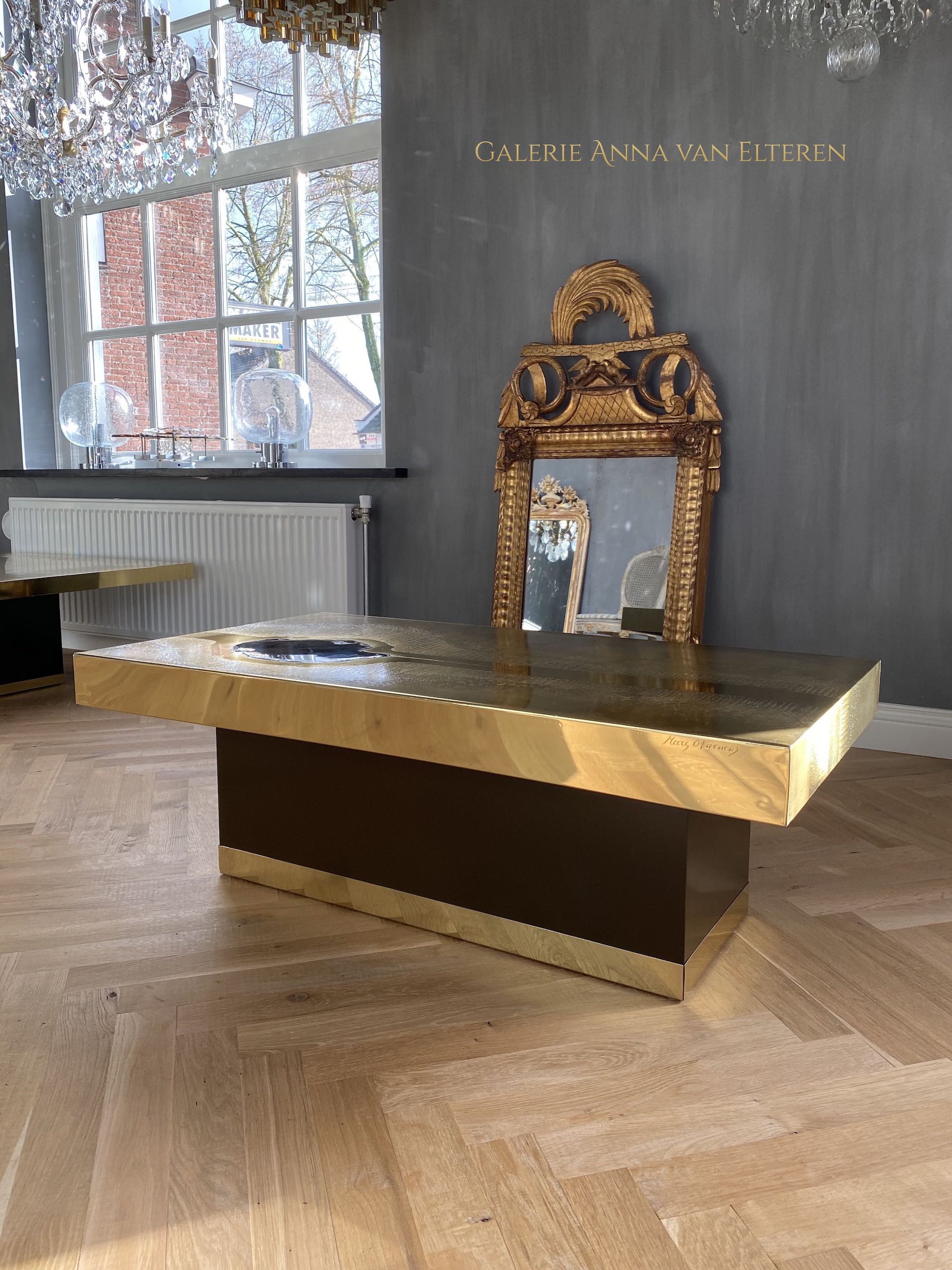 Marc D'Haenens design salontafel met agaat