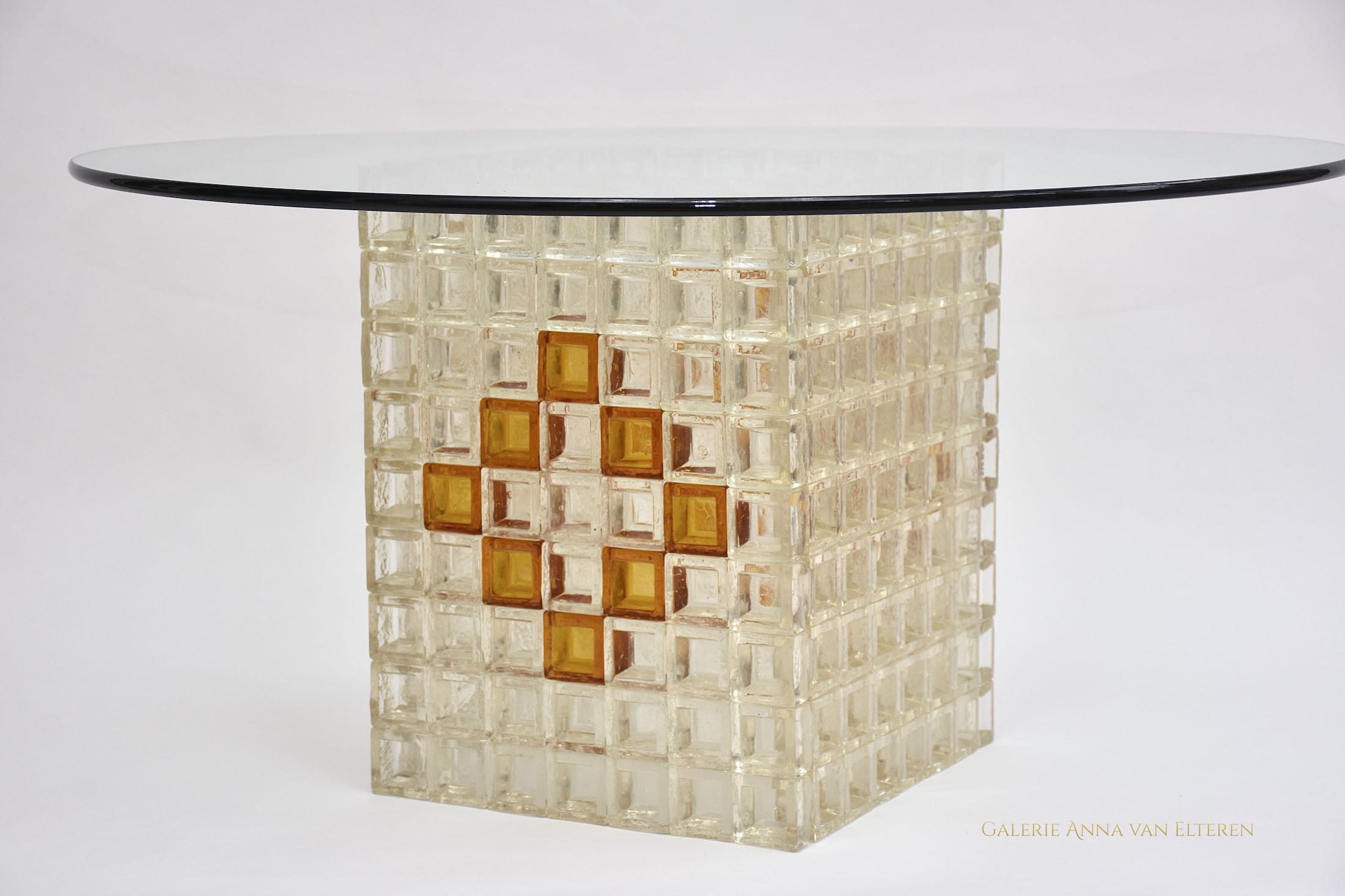 Mid-century Murano Couchtisch von Poliarte