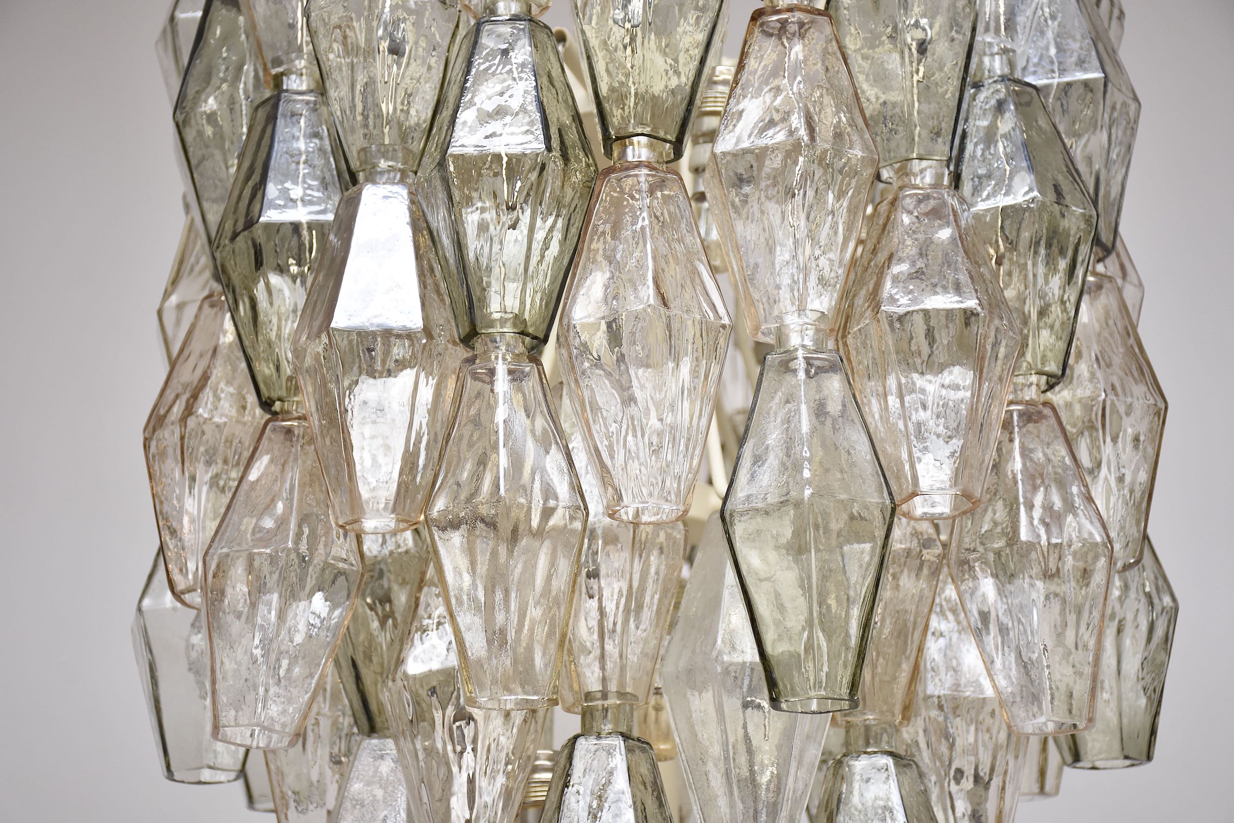 Mid-century chandelier 'Poliedri' by Carlo Scarpa for Venini Murano