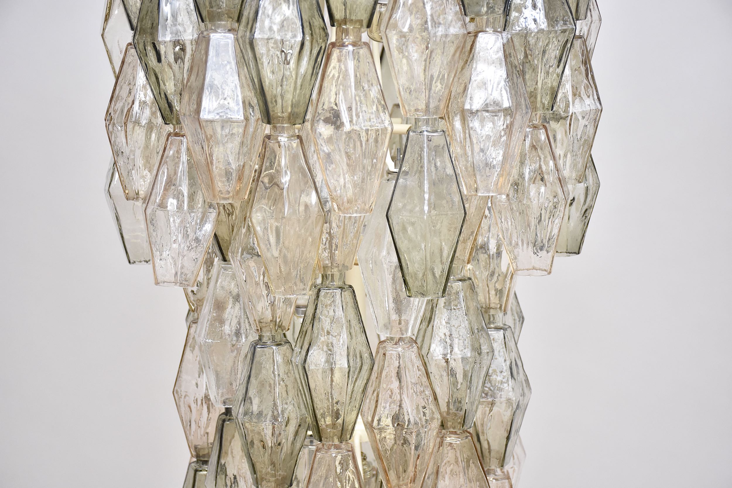 Mid-century chandelier 'Poliedri' by Carlo Scarpa for Venini Murano