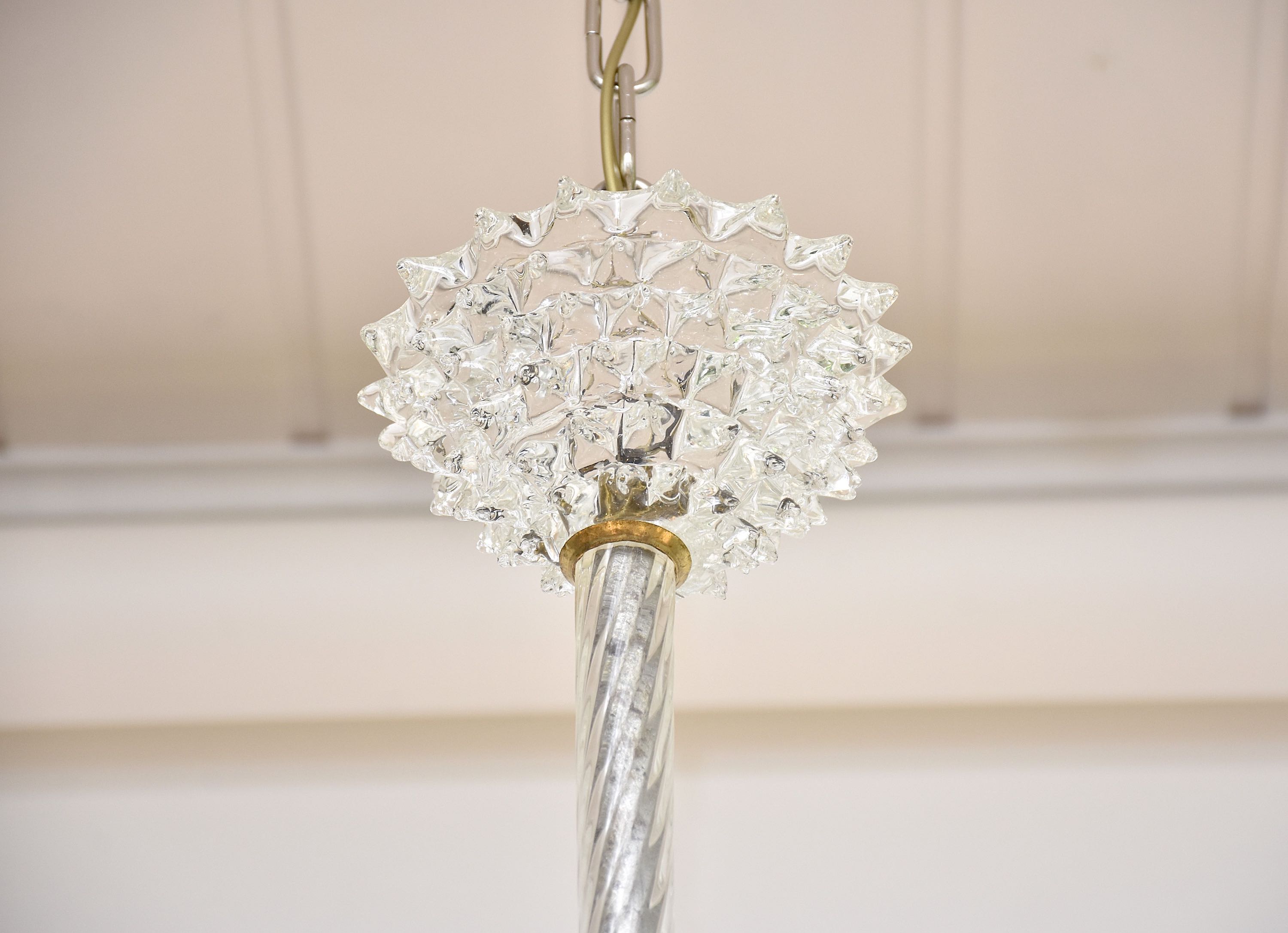 Mid-century Italian Murano chandelier 'Rostrato' by Barovier