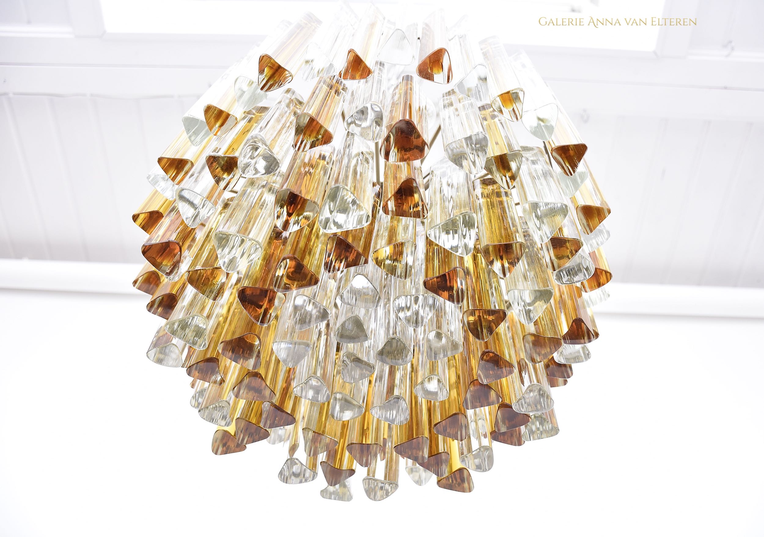 Venini Murano chandelier 'Trilobo' with 6 light