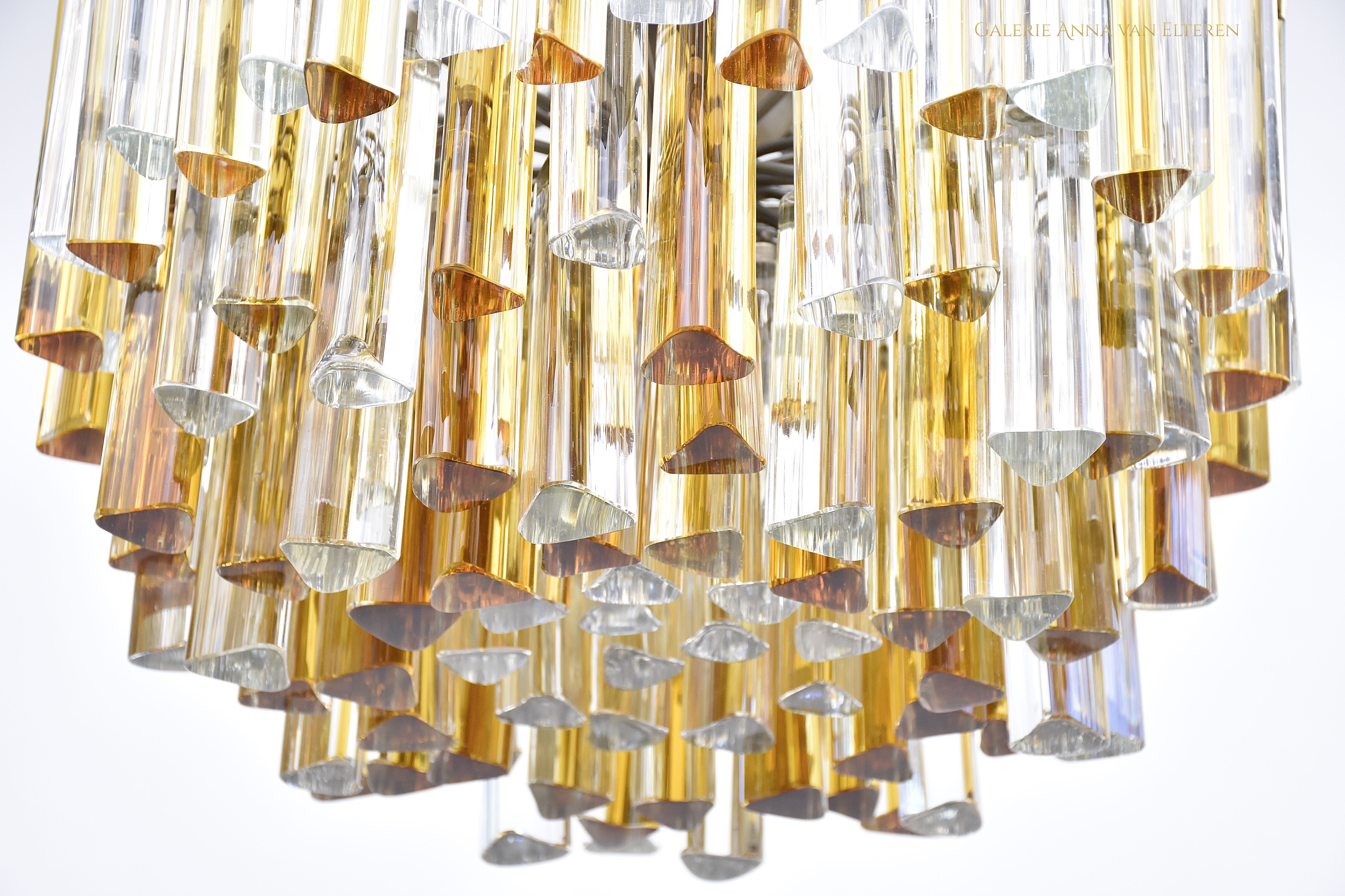 Venini Murano chandelier 'Trilobo' with 6 light