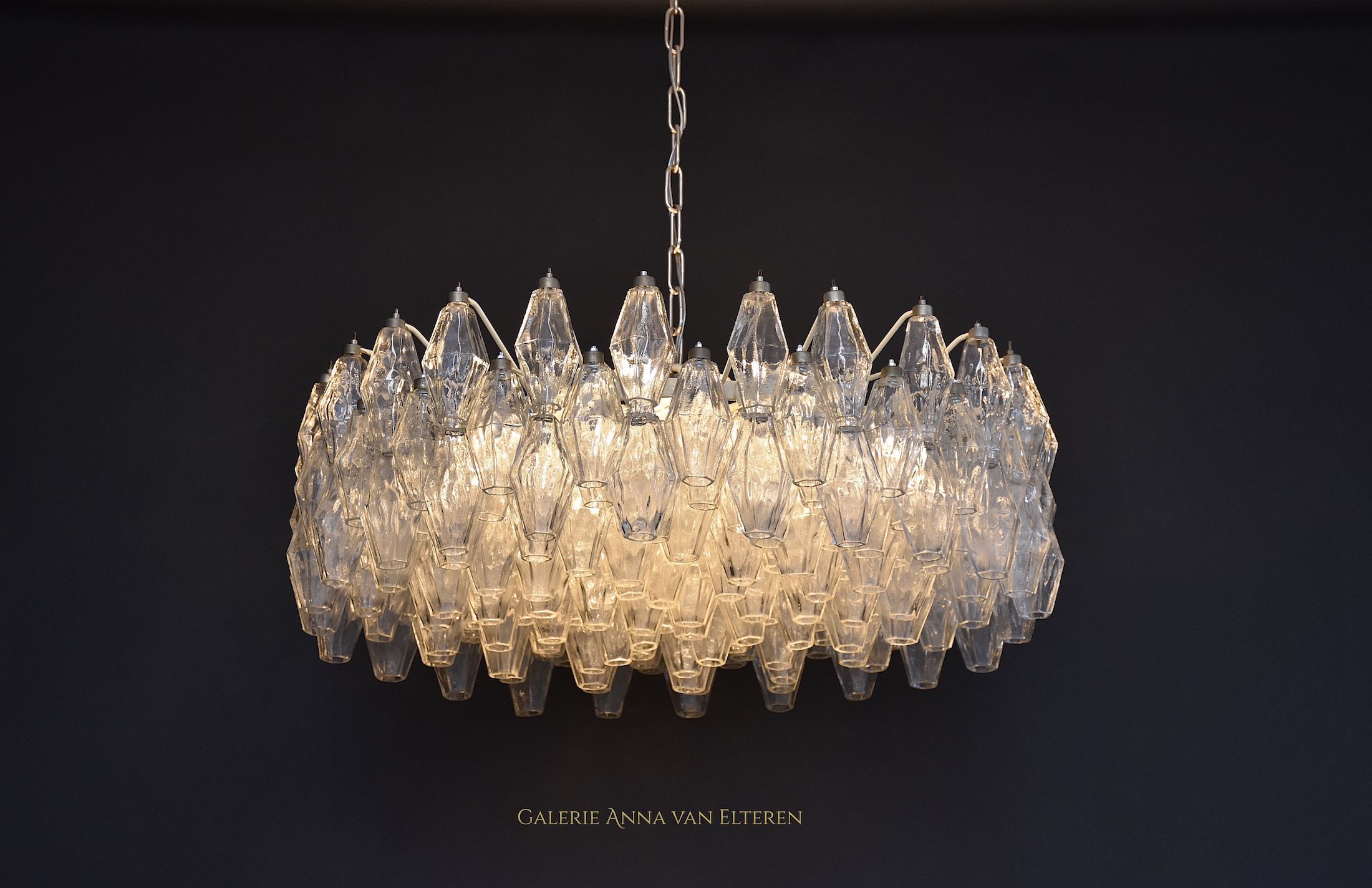 Large mid-century ceiling fixture by Carlo Scarpa for Venini Murano