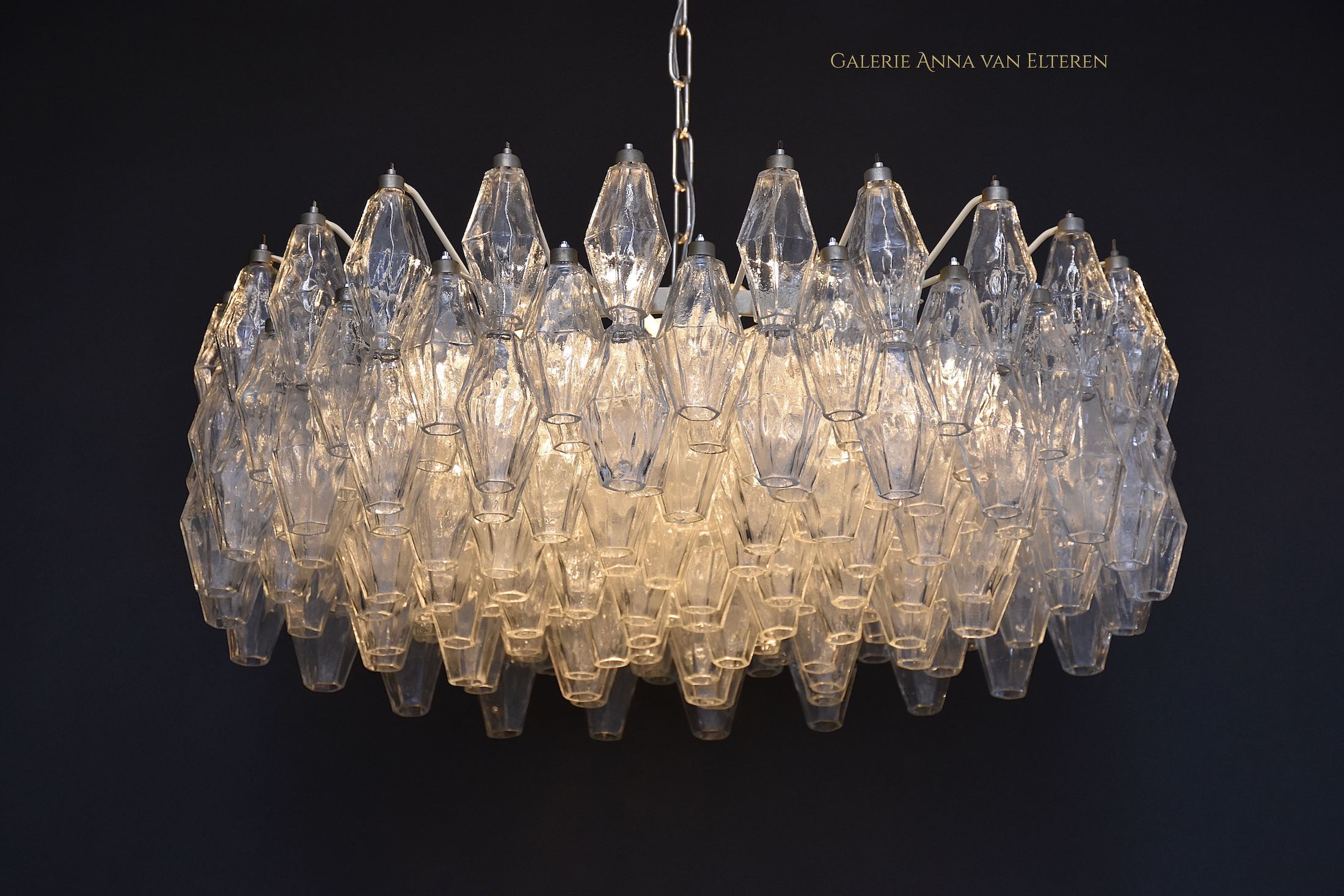 Large mid-century ceiling fixture by Carlo Scarpa for Venini Murano