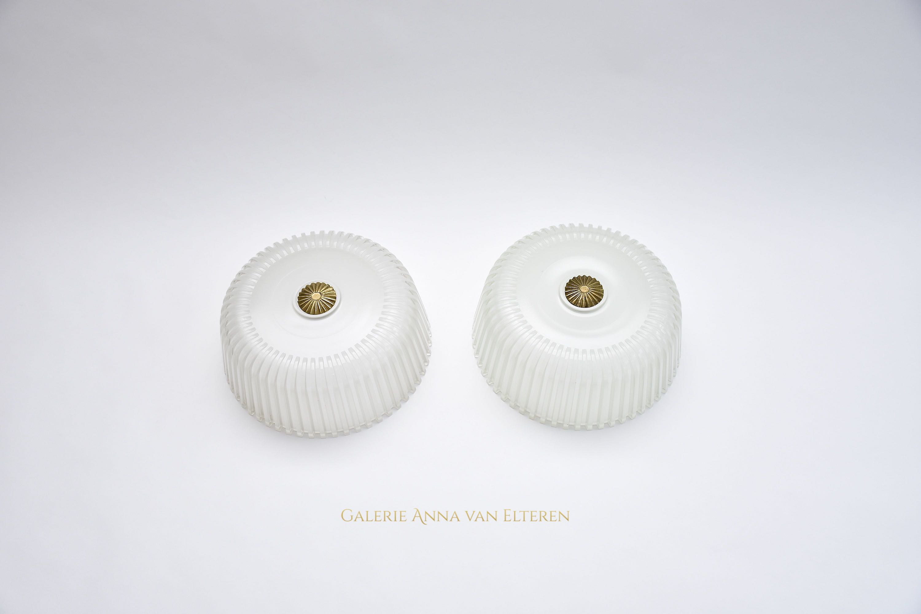 A pair of 2 ceiling fixtures by Vistosi- 2x pair available