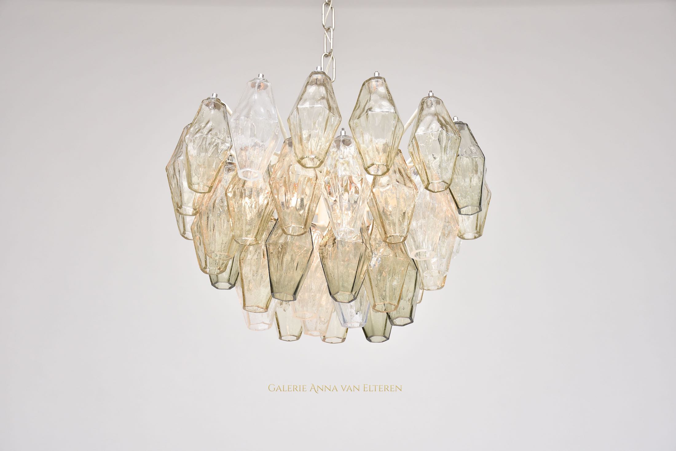 Murano ceiling lamp Poliedri by Carlo Scarpa for Venini