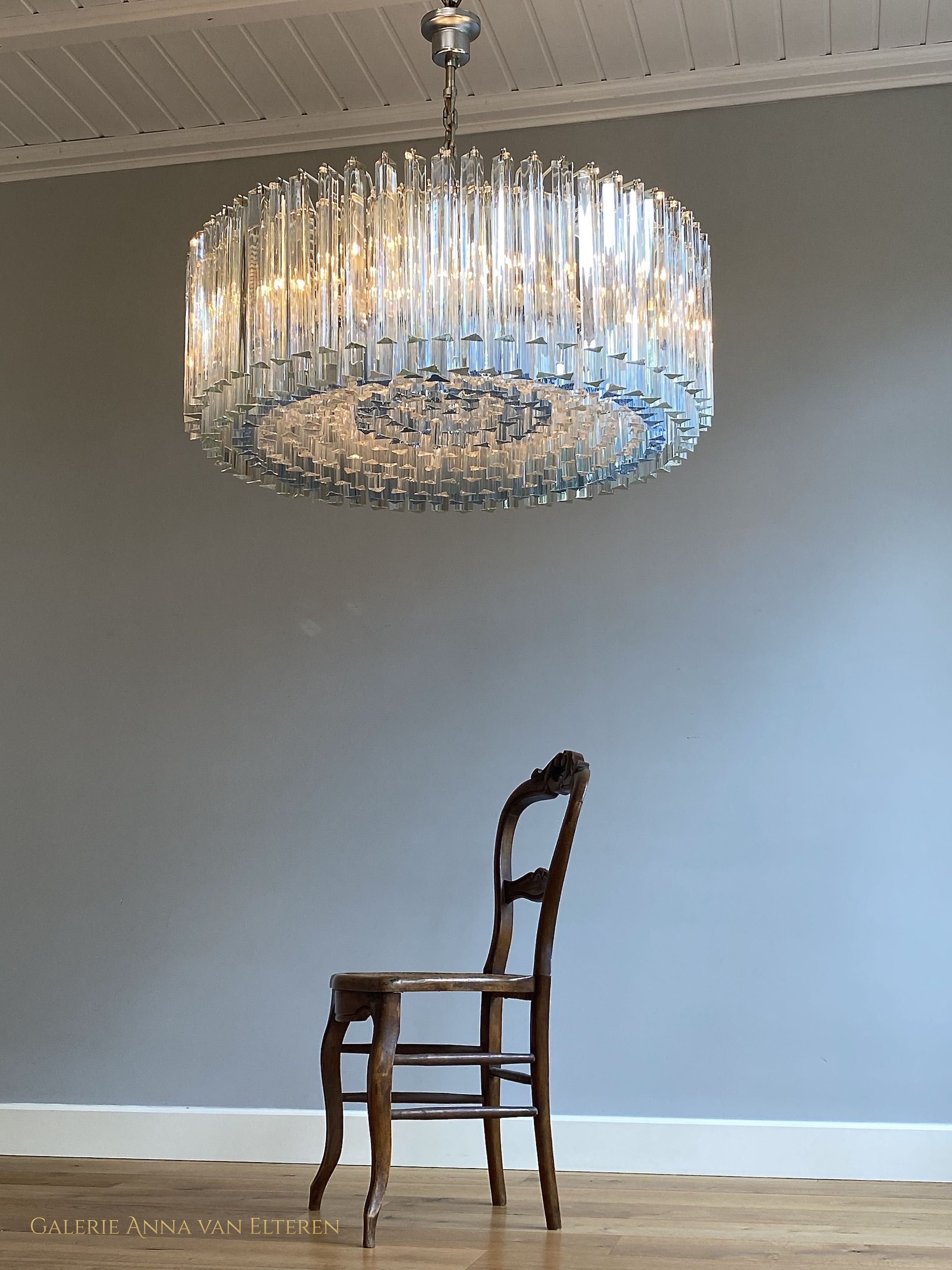 Large Murano chandelier by Venini