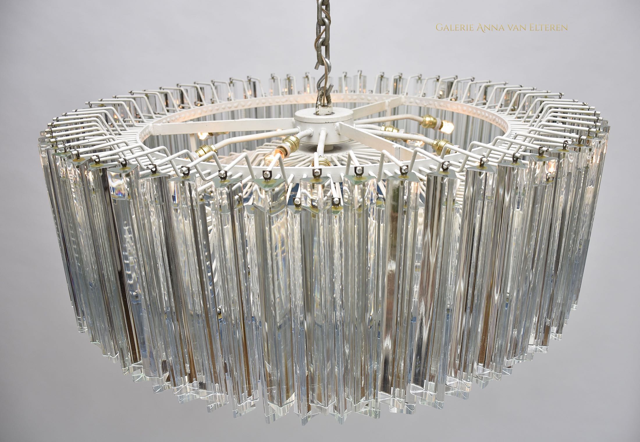 Large Murano chandelier by Venini