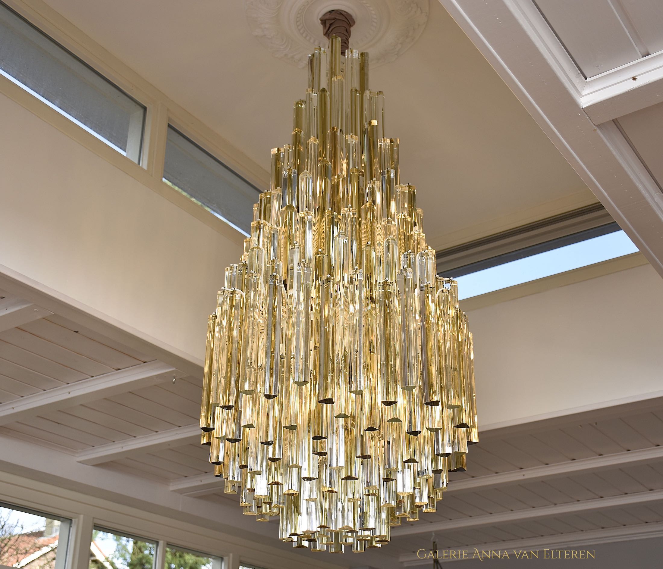 Monumental mid-century Murano chandelier by Venini