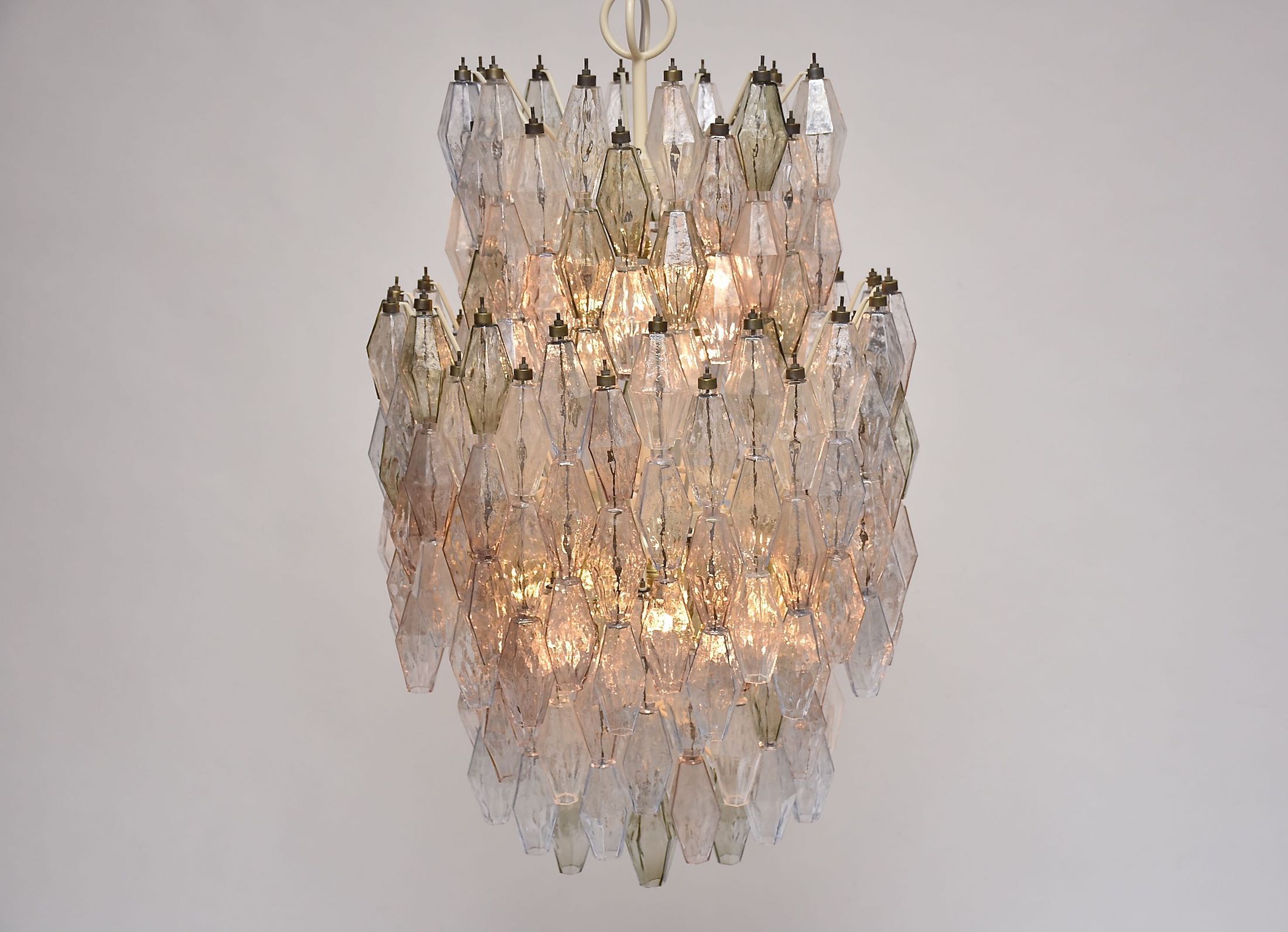 Large Paolo Venini chandelier 'Poliedri' by Carlo Scarpa