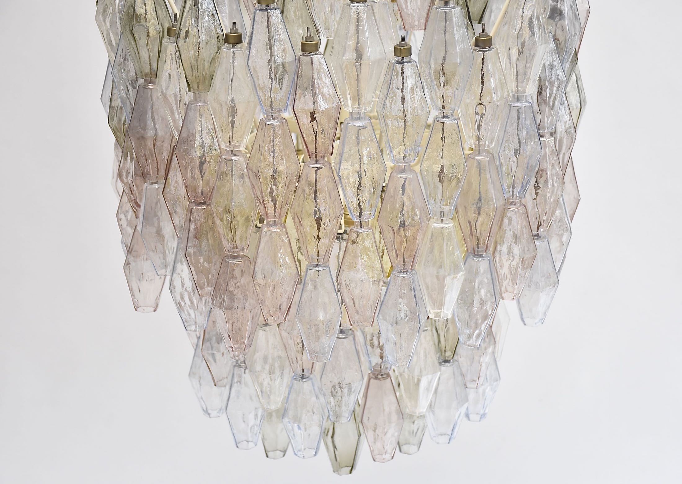 Large Paolo Venini chandelier 'Poliedri' by Carlo Scarpa