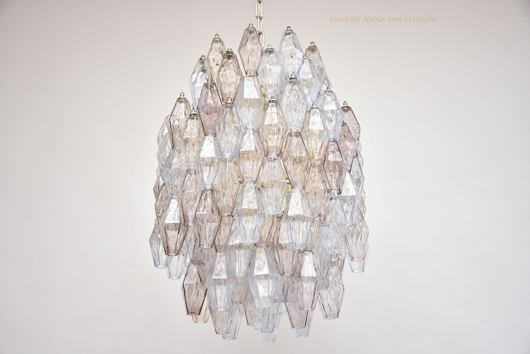 Mid-century Murano chandelier by Carlo Scarpa for Venini