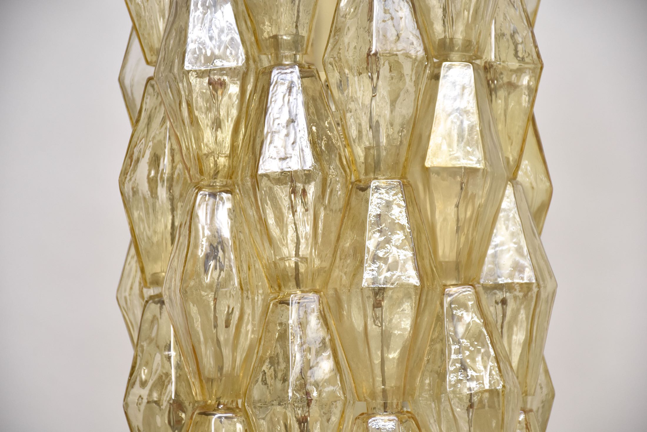 A pair of  mid-century Venini Murano chandeliers