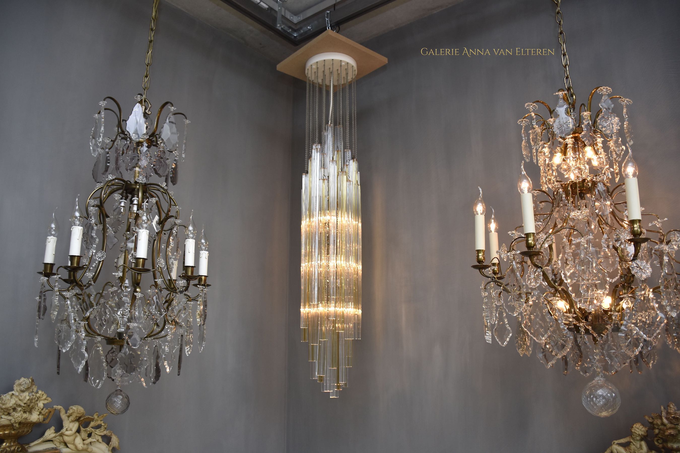 Mid-century Venini Murano chandelier