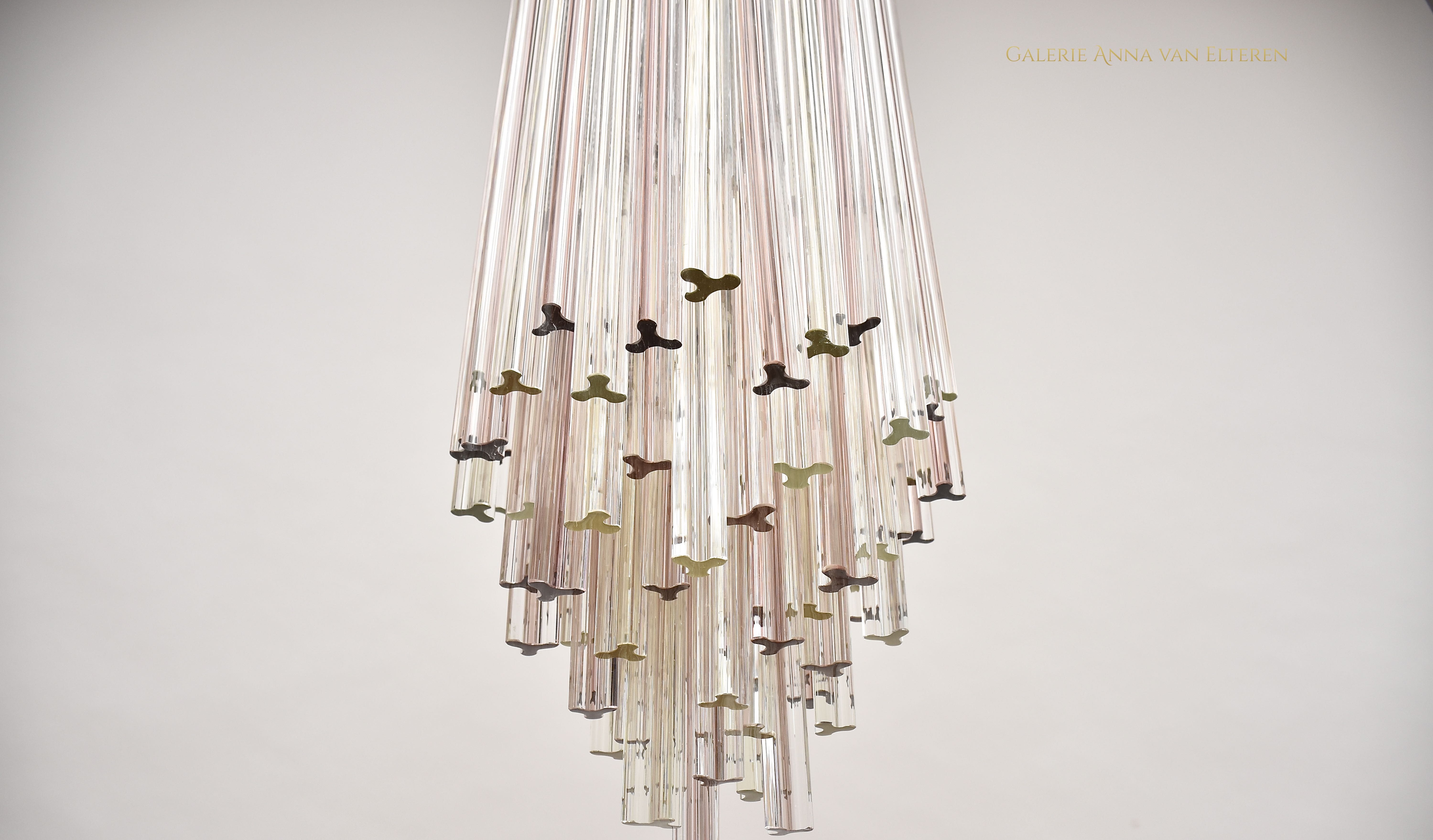 Large Venini Murano chandelier 'Trilobo'