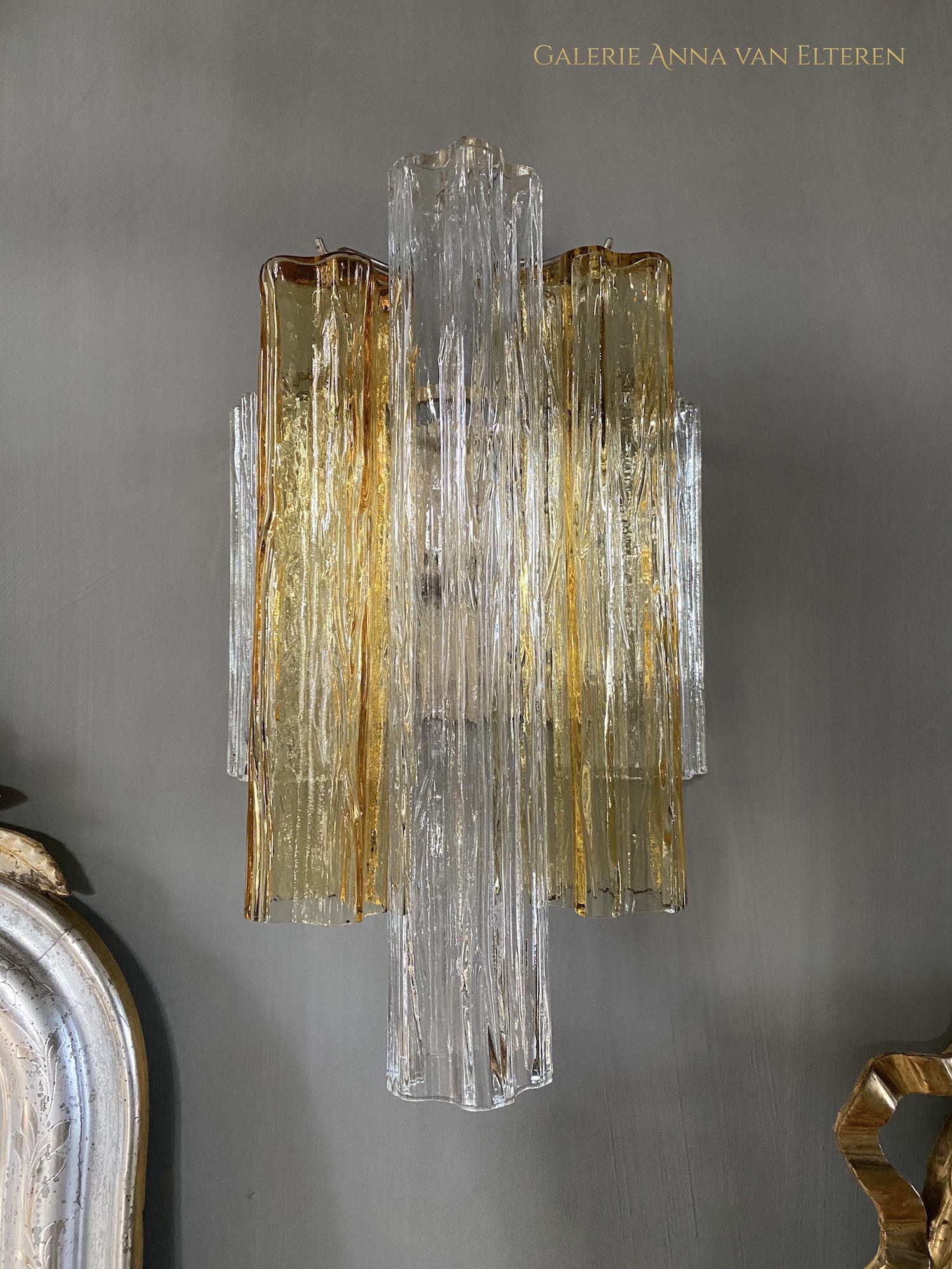 Mid-century  Murano wall appliques