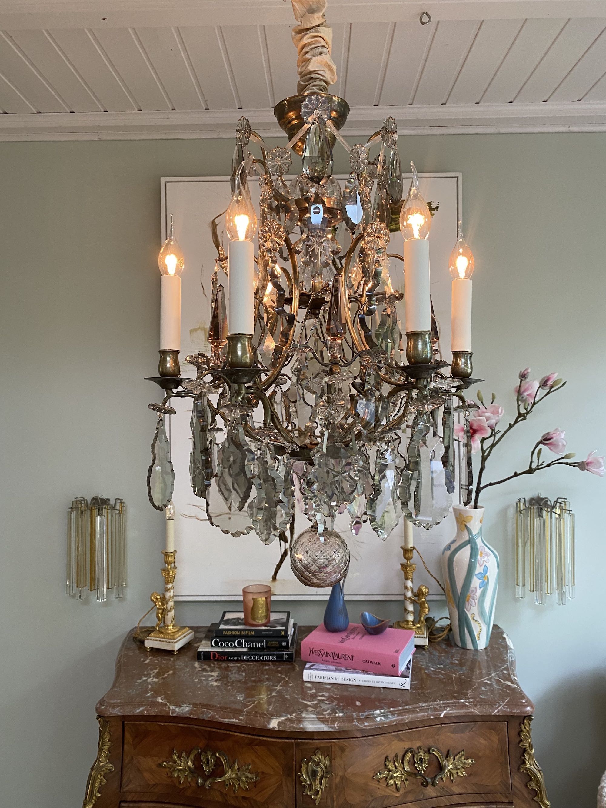 Kristall Leuchter im Rokoko Stil