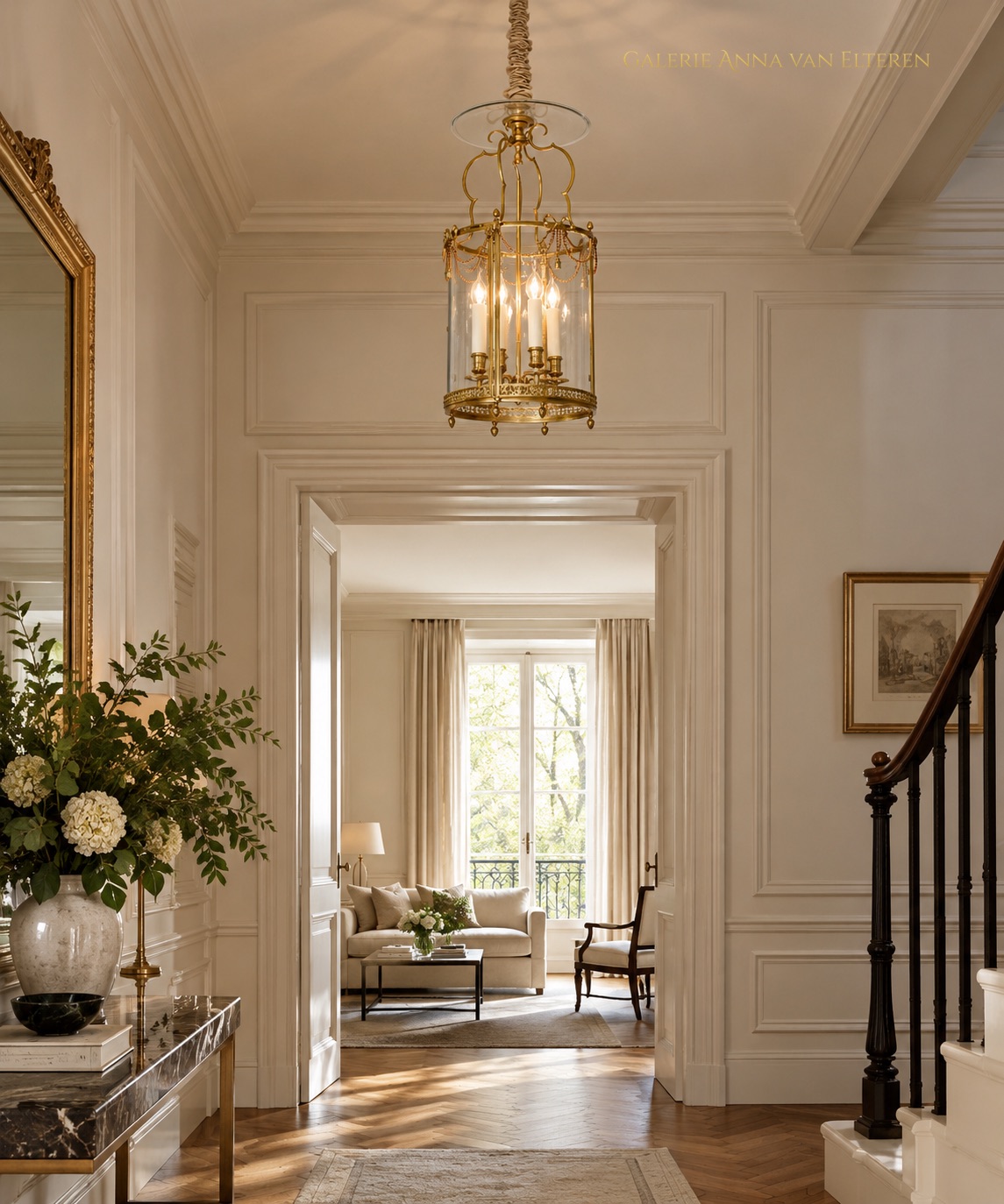 19th c. French lantern in the style of Louis XVI