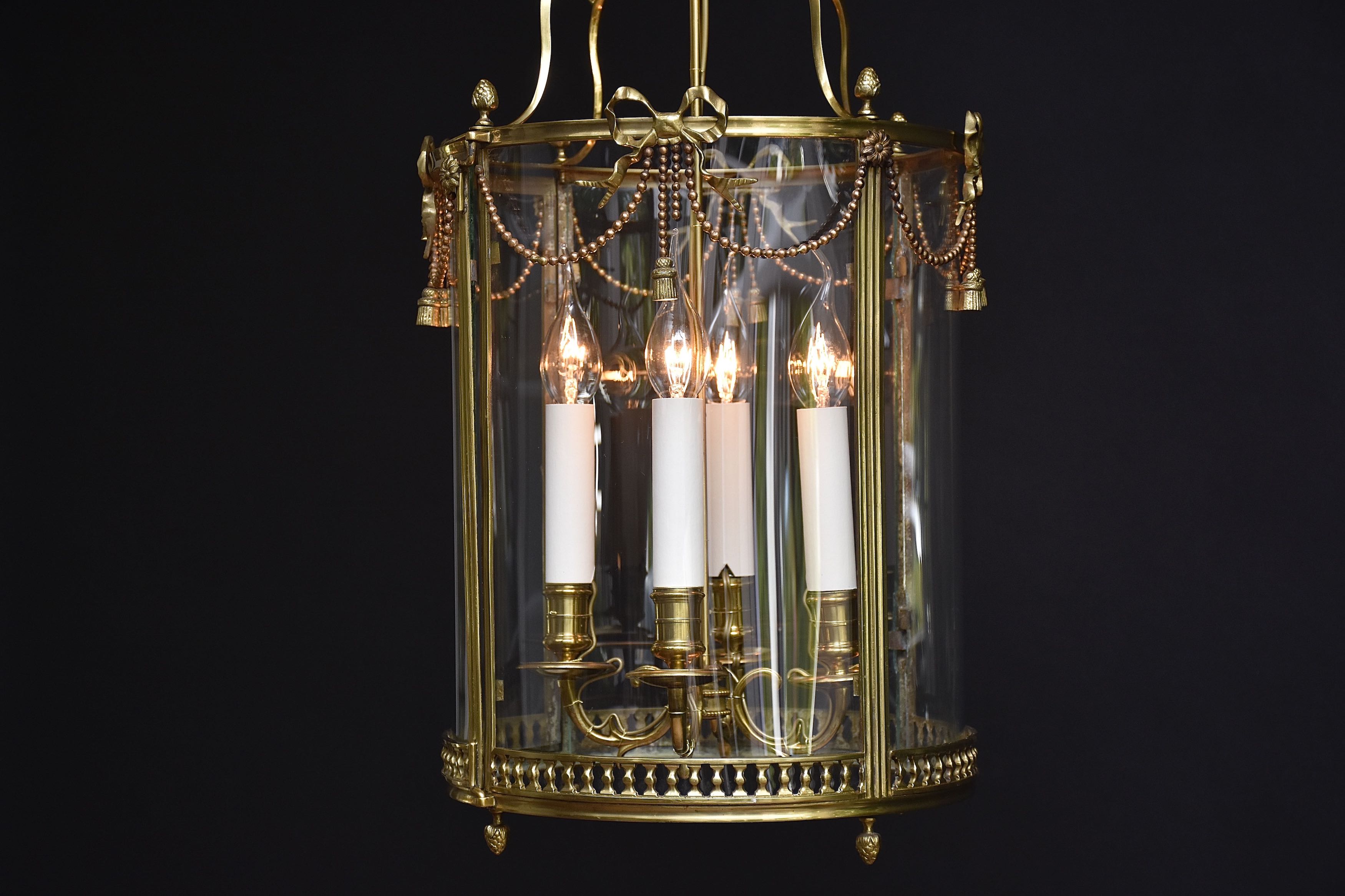 19th c. French lantern in the style of Louis XVI