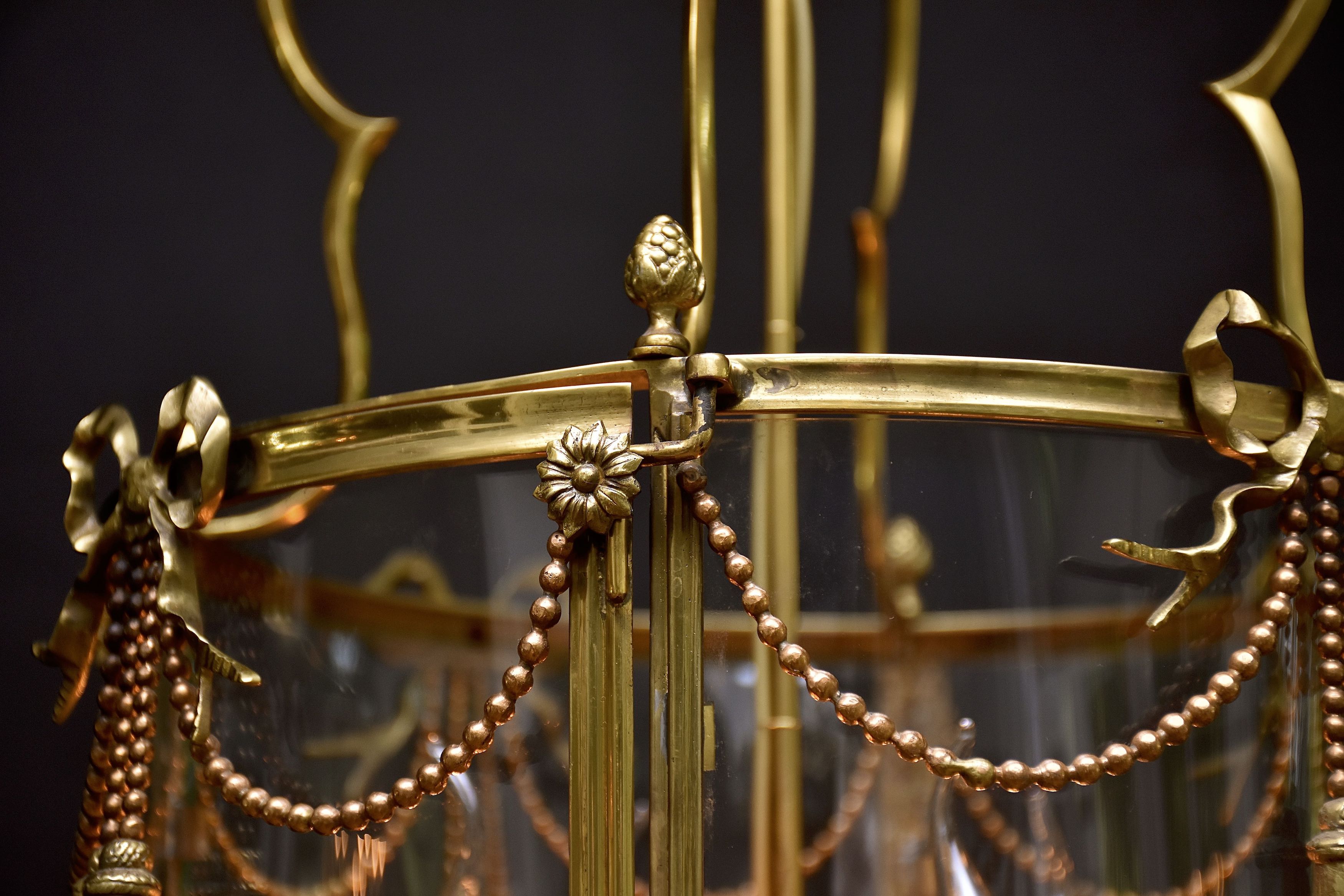19th c. French lantern in the style of Louis XVI
