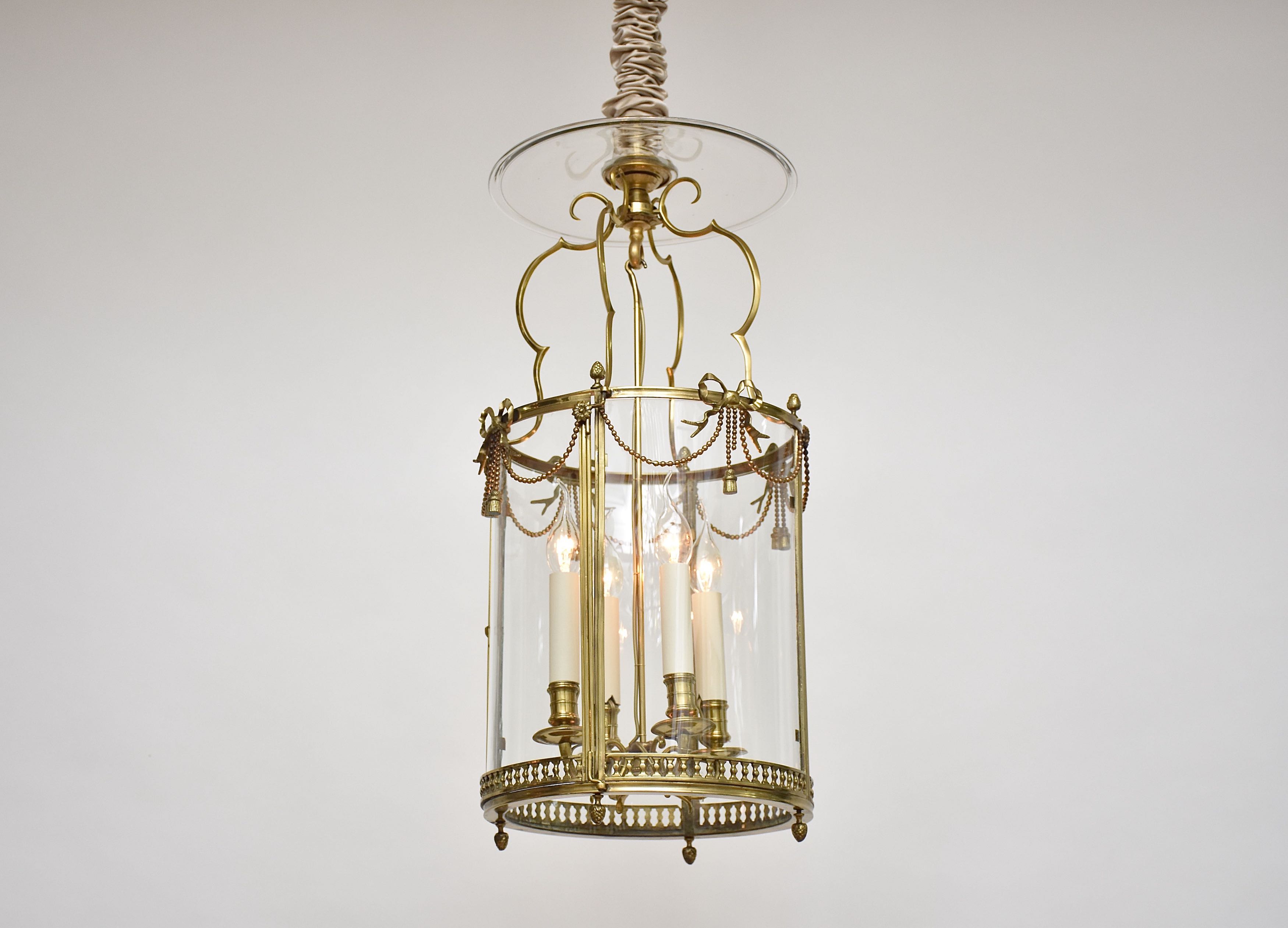 19th c. French lantern in the style of Louis XVI