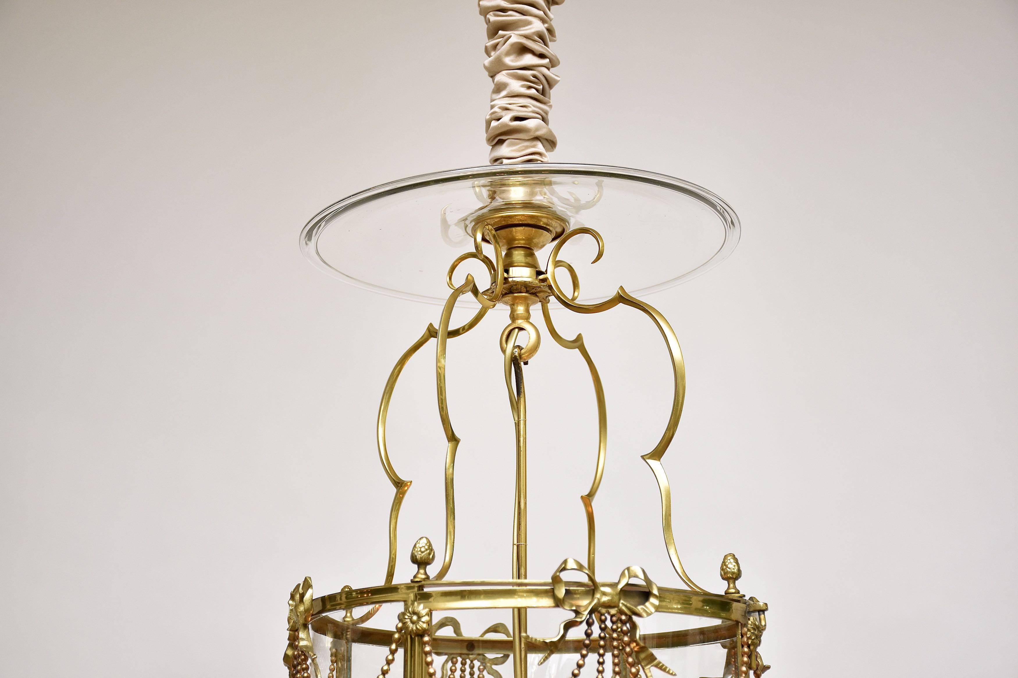 19th c. French lantern in the style of Louis XVI