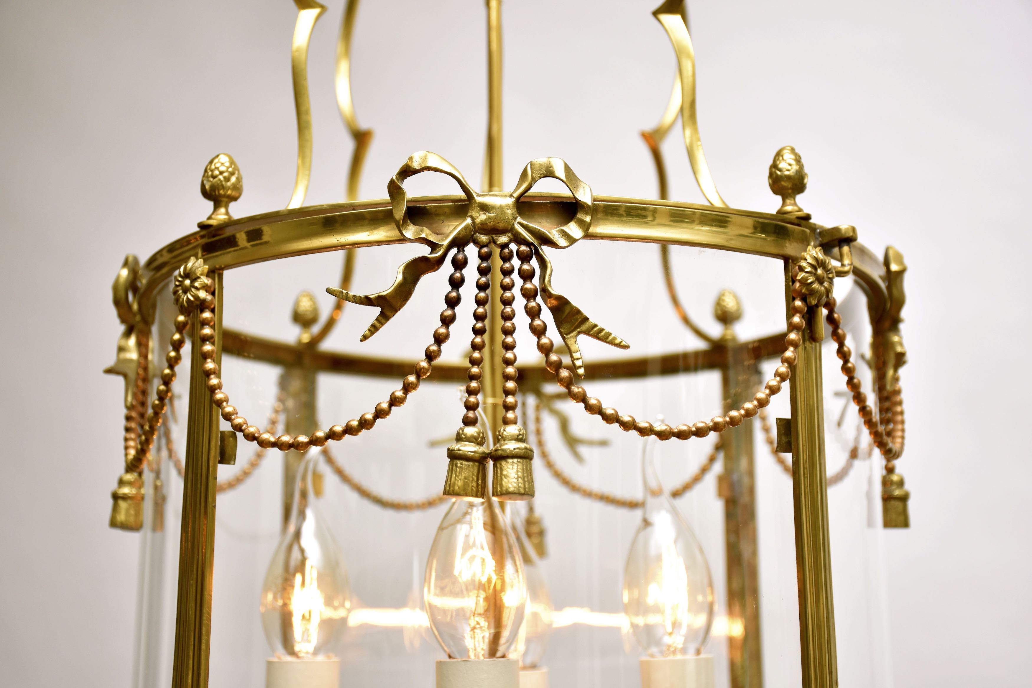 19th c. French lantern in the style of Louis XVI