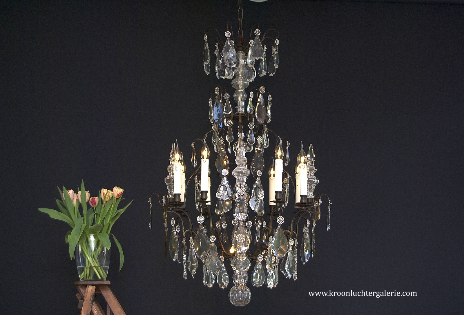 Louis XV stijl Franse kroonluchter met 12 lichtpunten