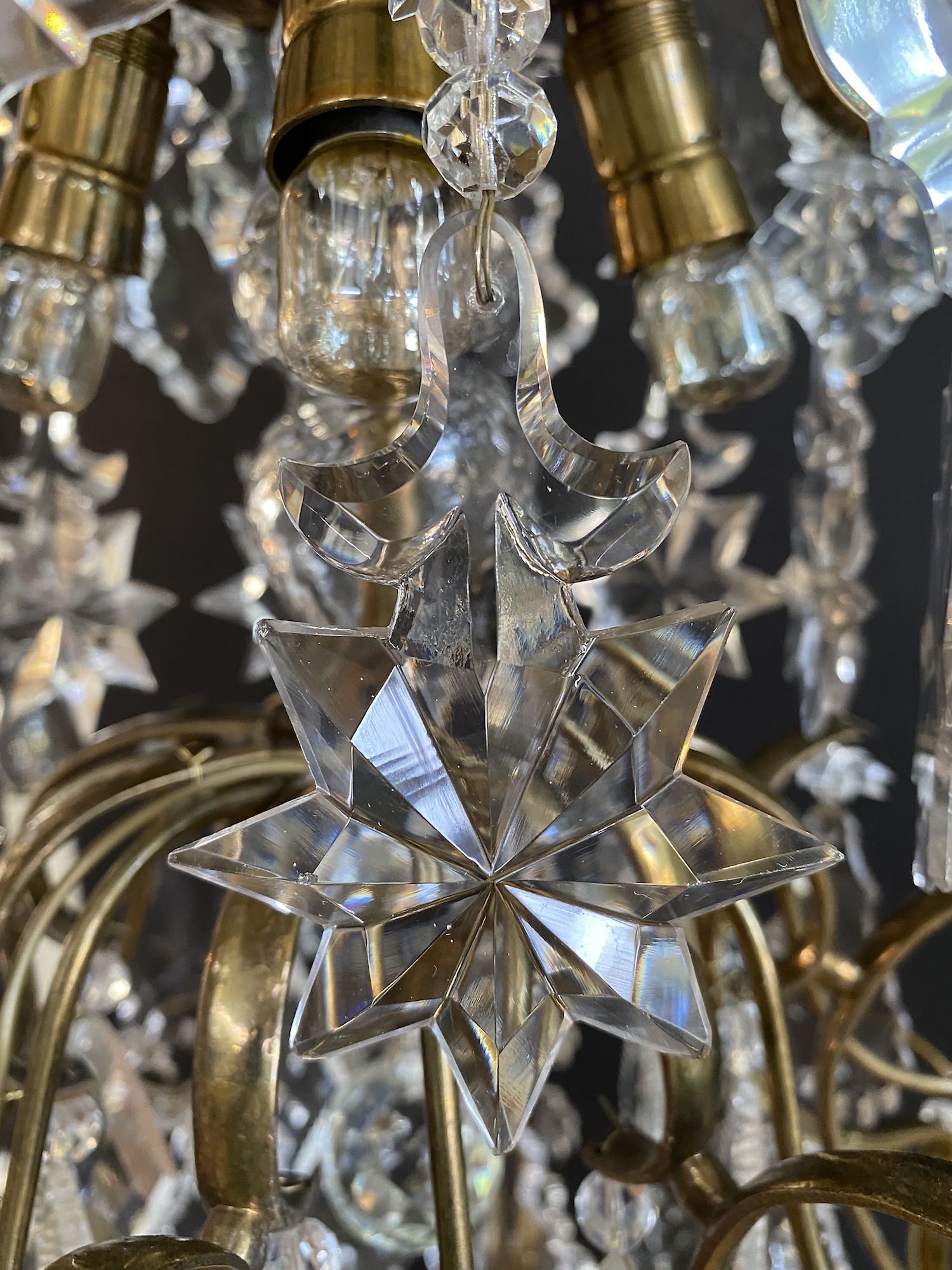 Antique chandelier in the style of Rococo