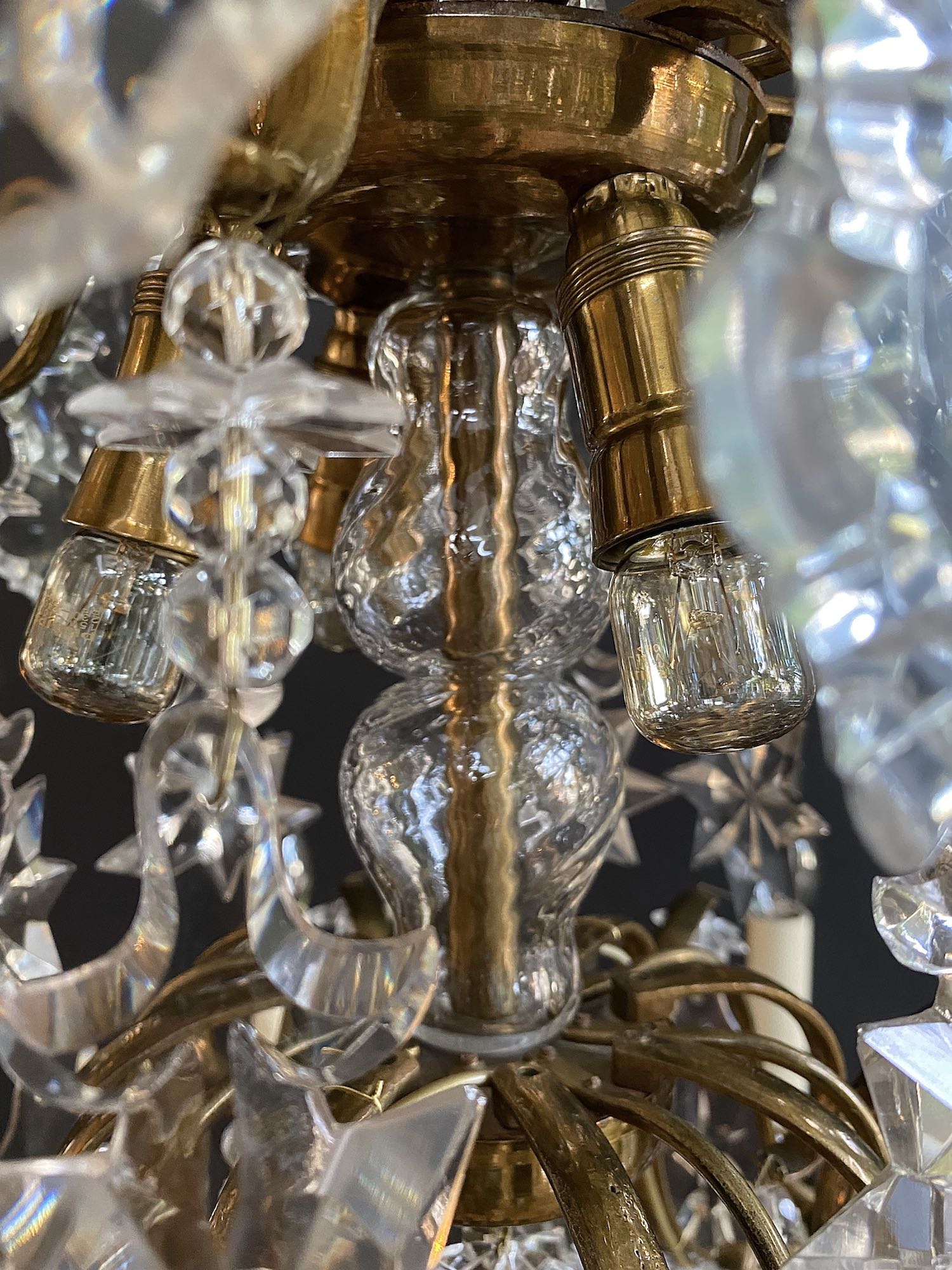 Antique chandelier in the style of Rococo