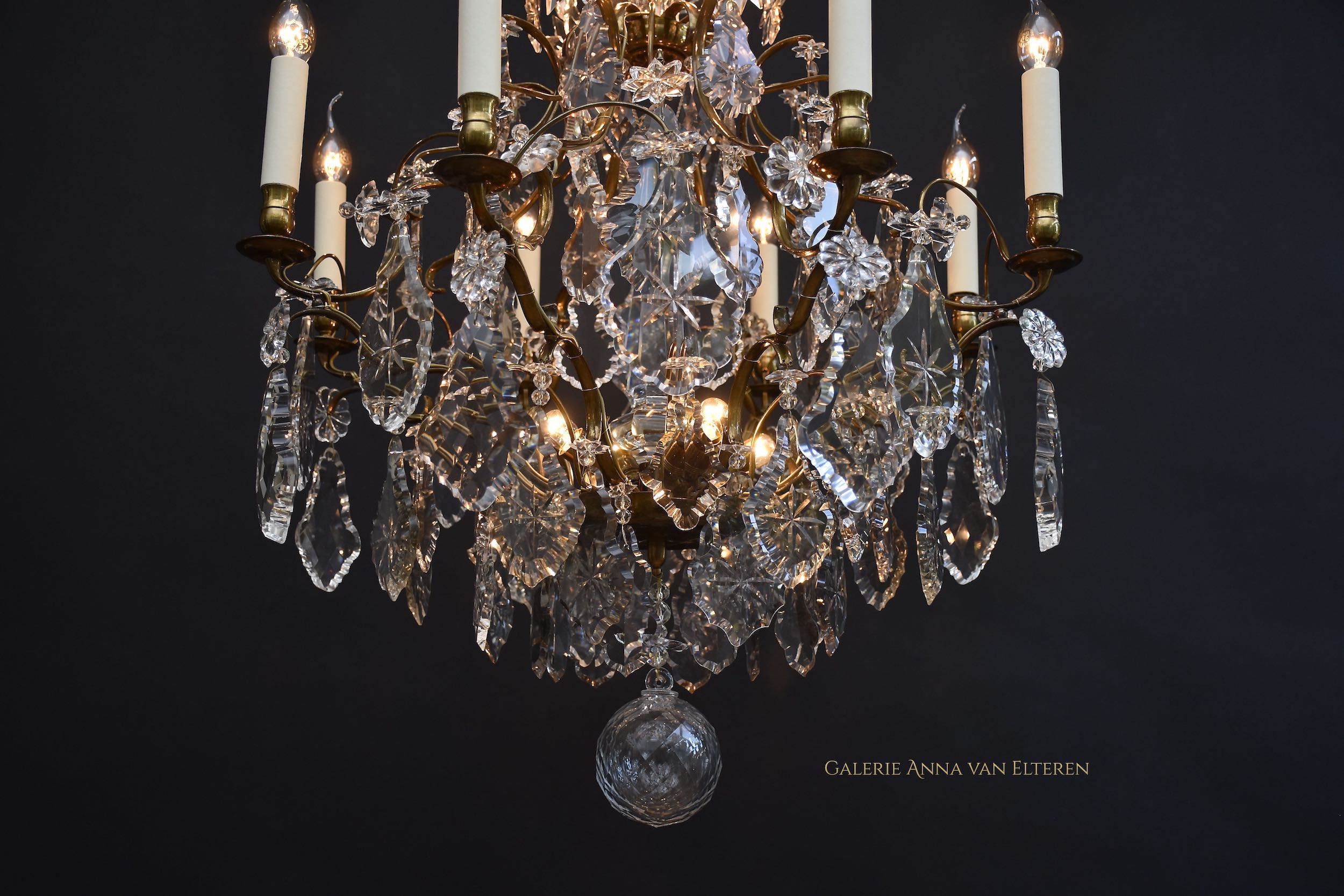 Antique chandelier in the style of Rococo