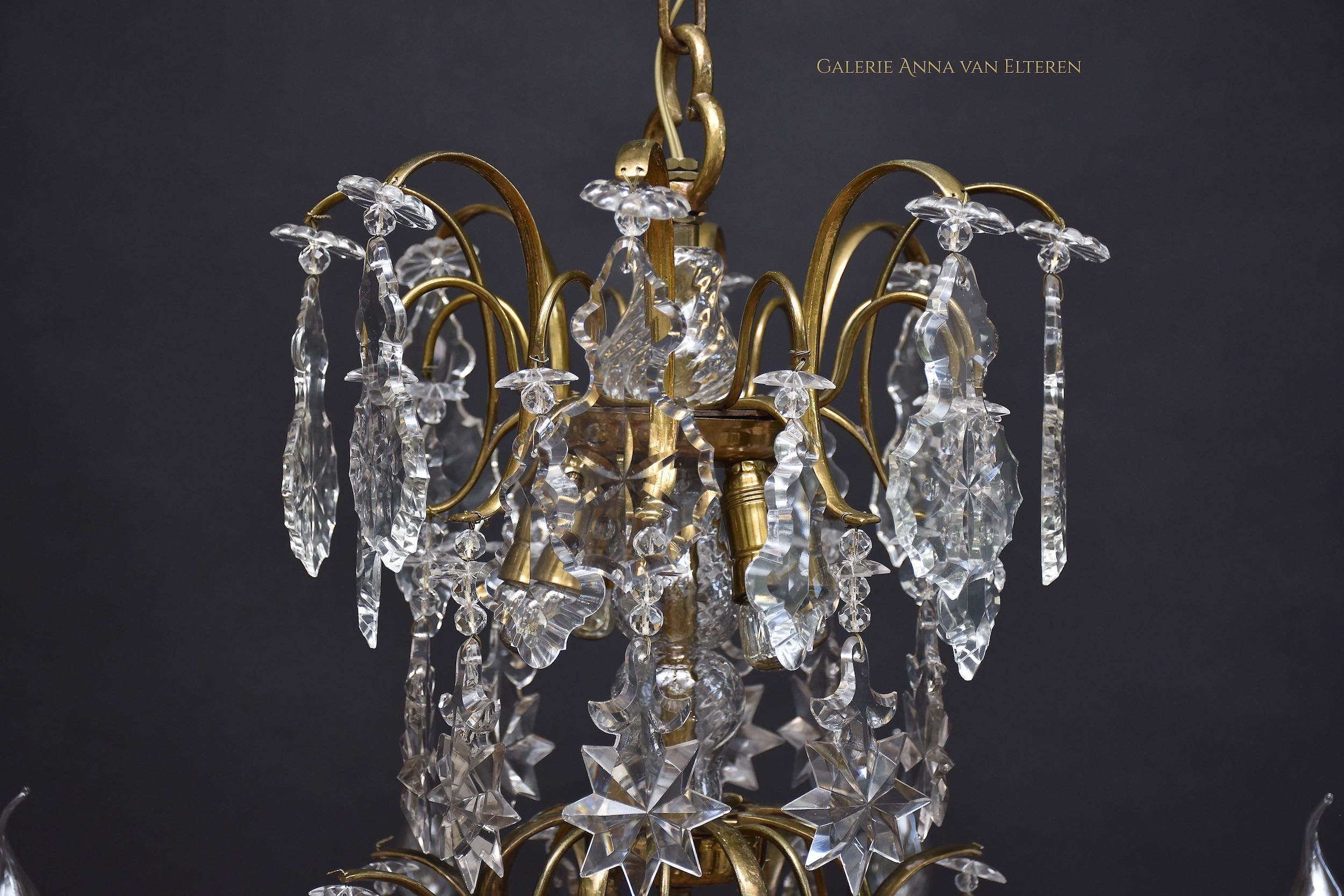 Antique chandelier in the style of Rococo