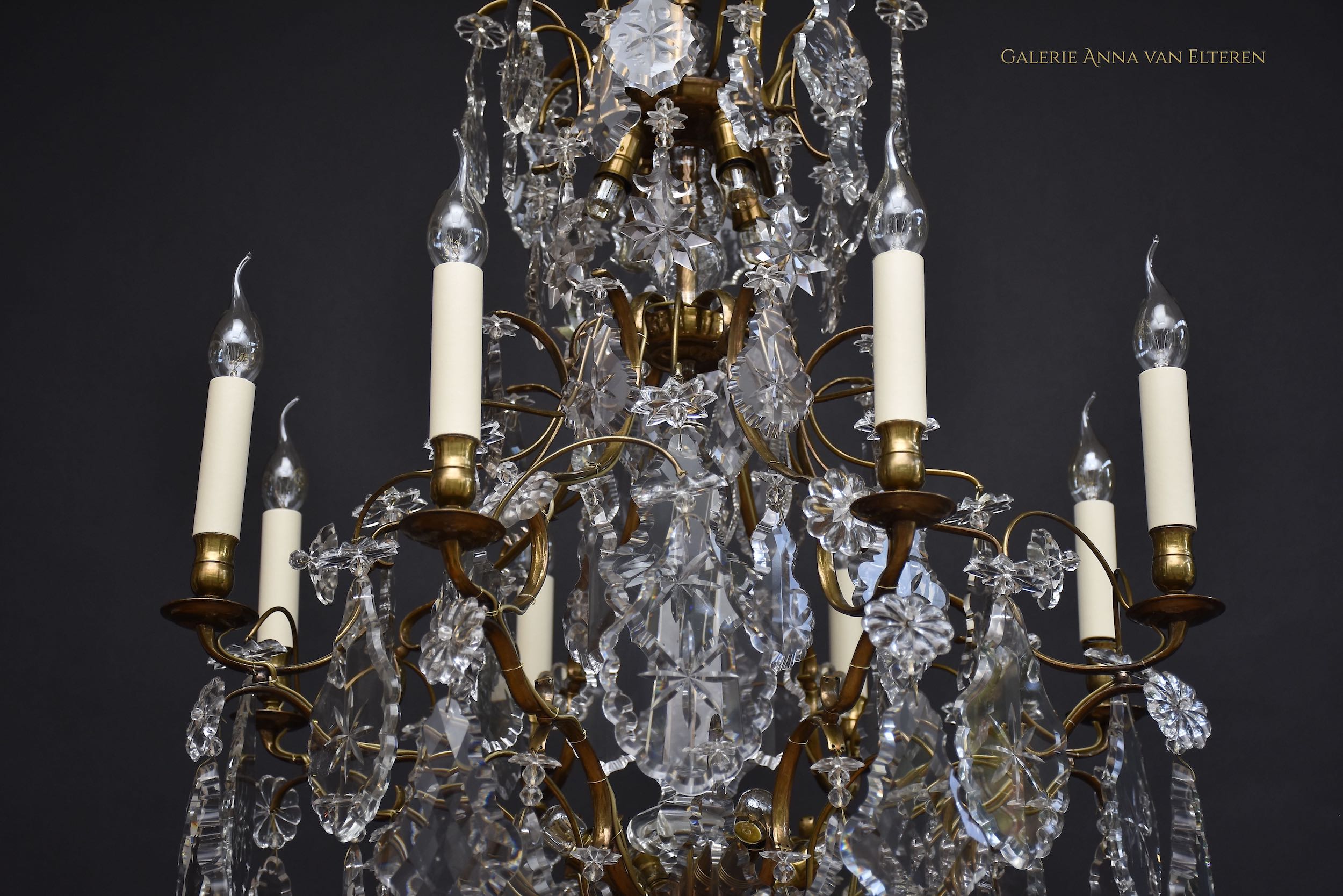 Antique chandelier in the style of Rococo