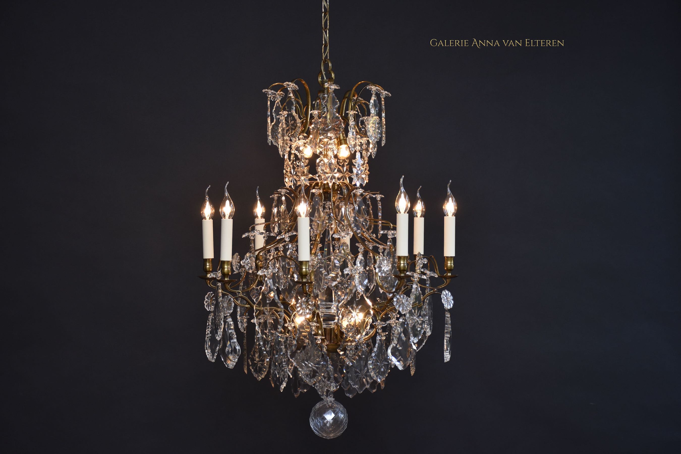 Antique chandelier in the style of Rococo