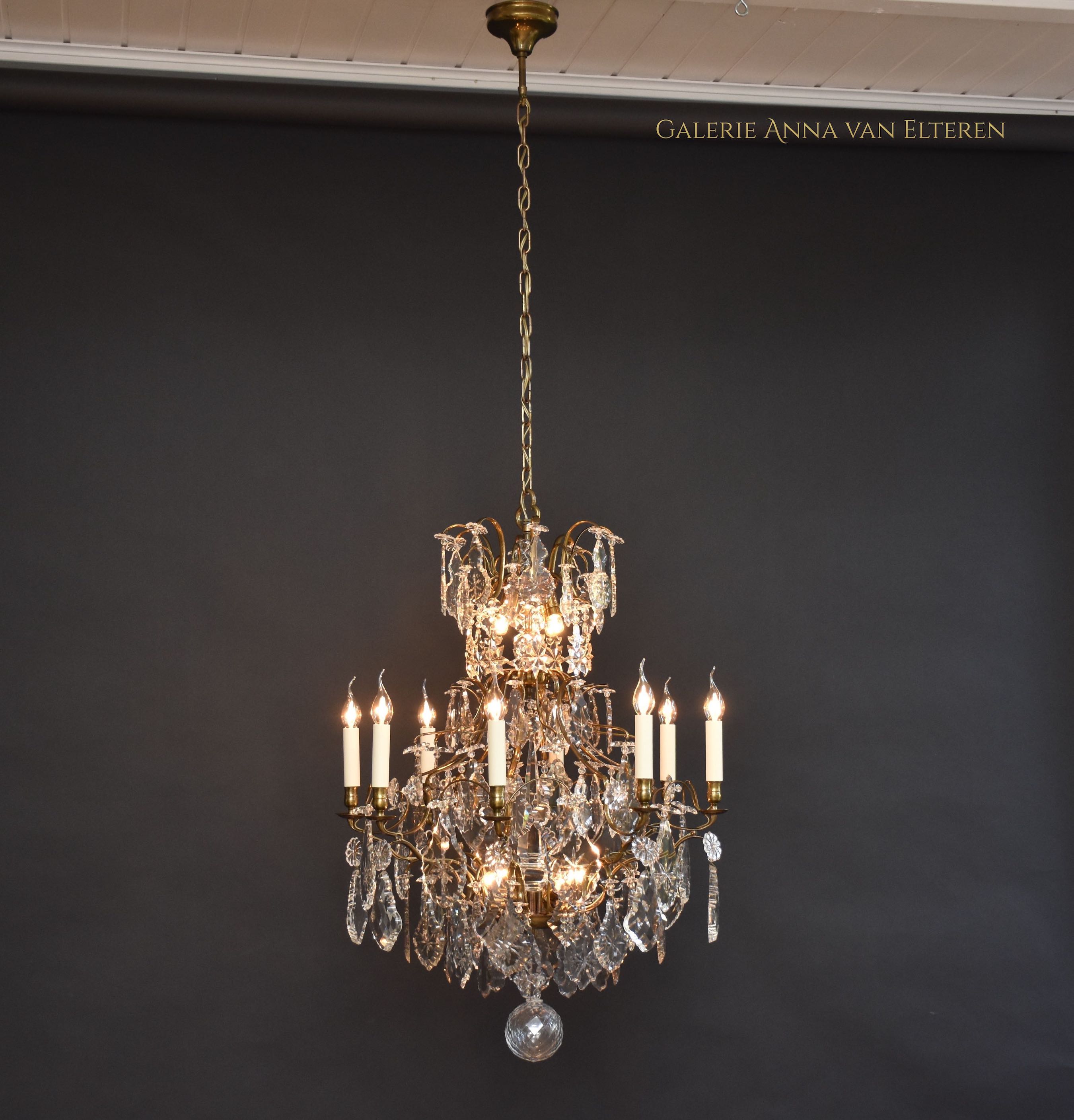 Antique chandelier in the style of Rococo