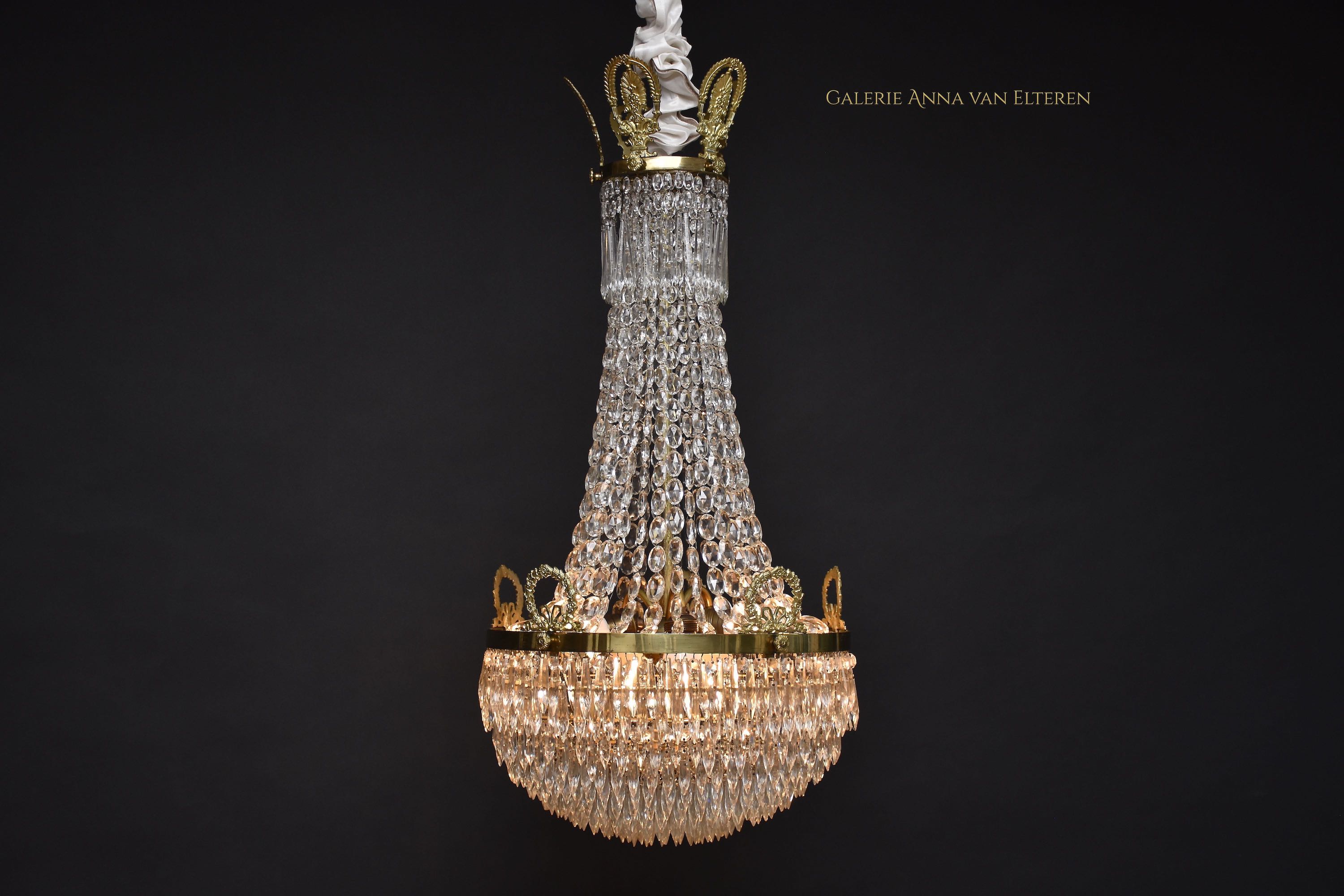 Empire style antique chandelier