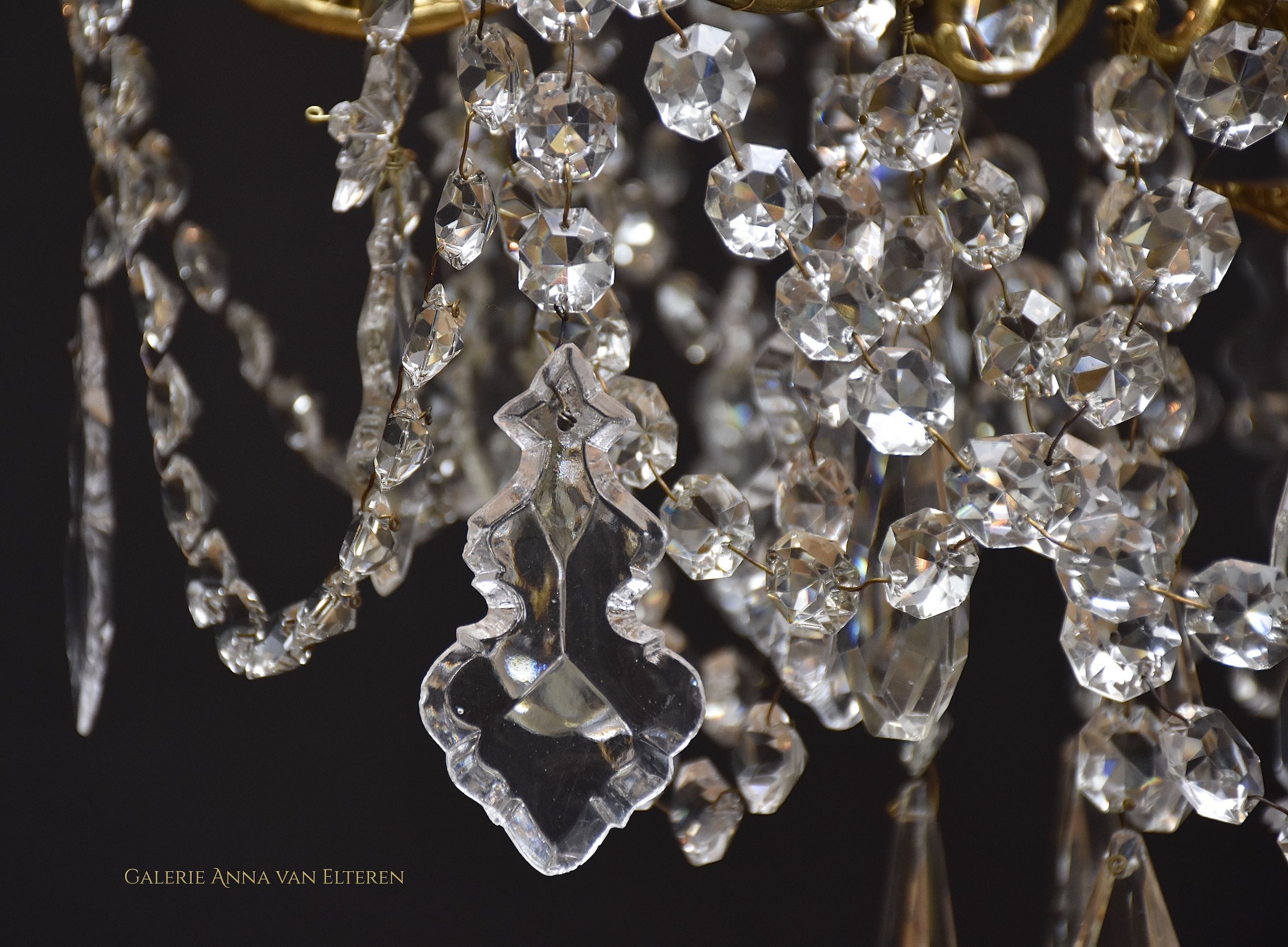 19th c. Baccarat chandelier in style of Louis XVI