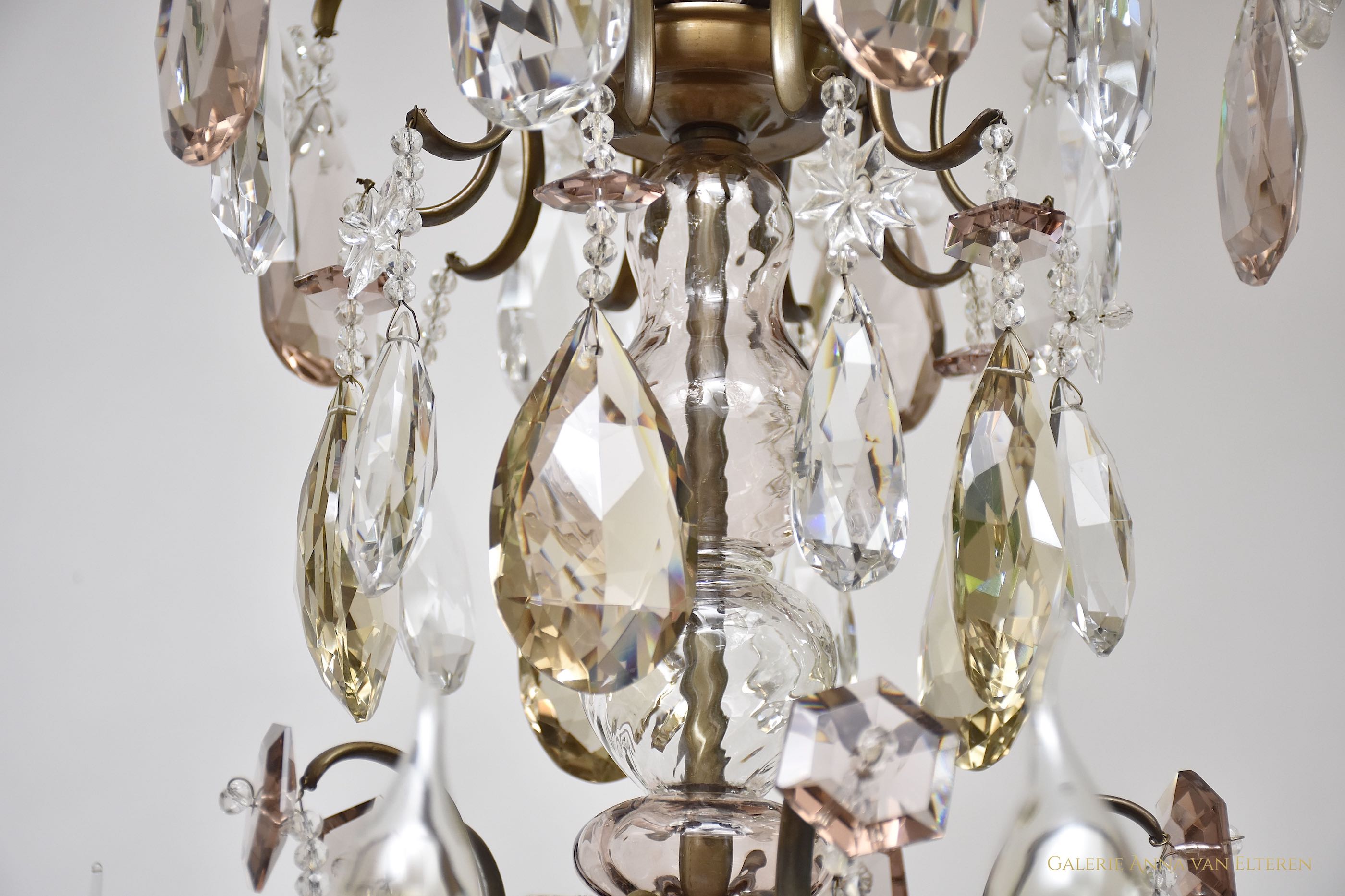 Rococo style crystal chandelier, early 20th century