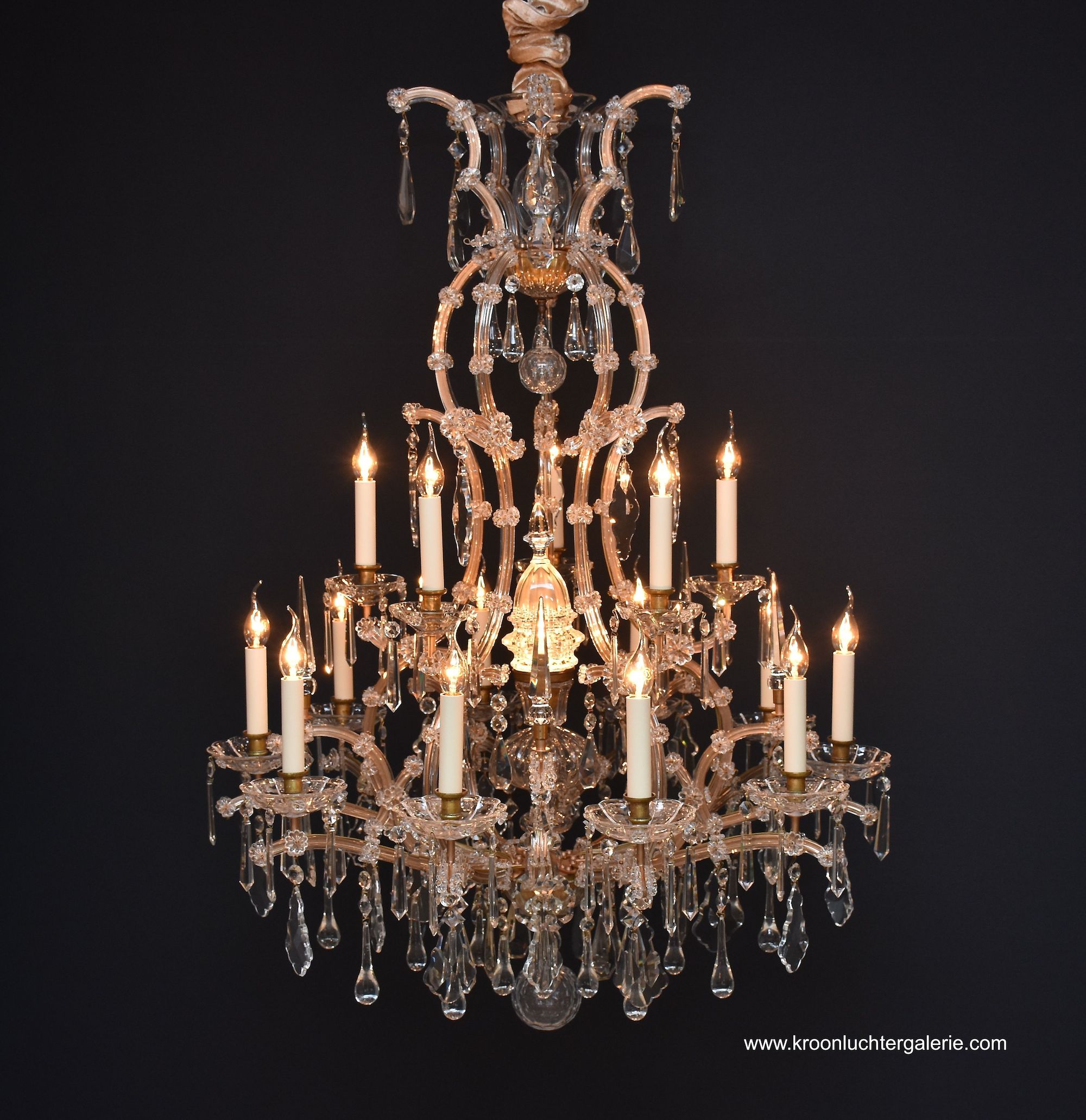 Large crystal chandelier