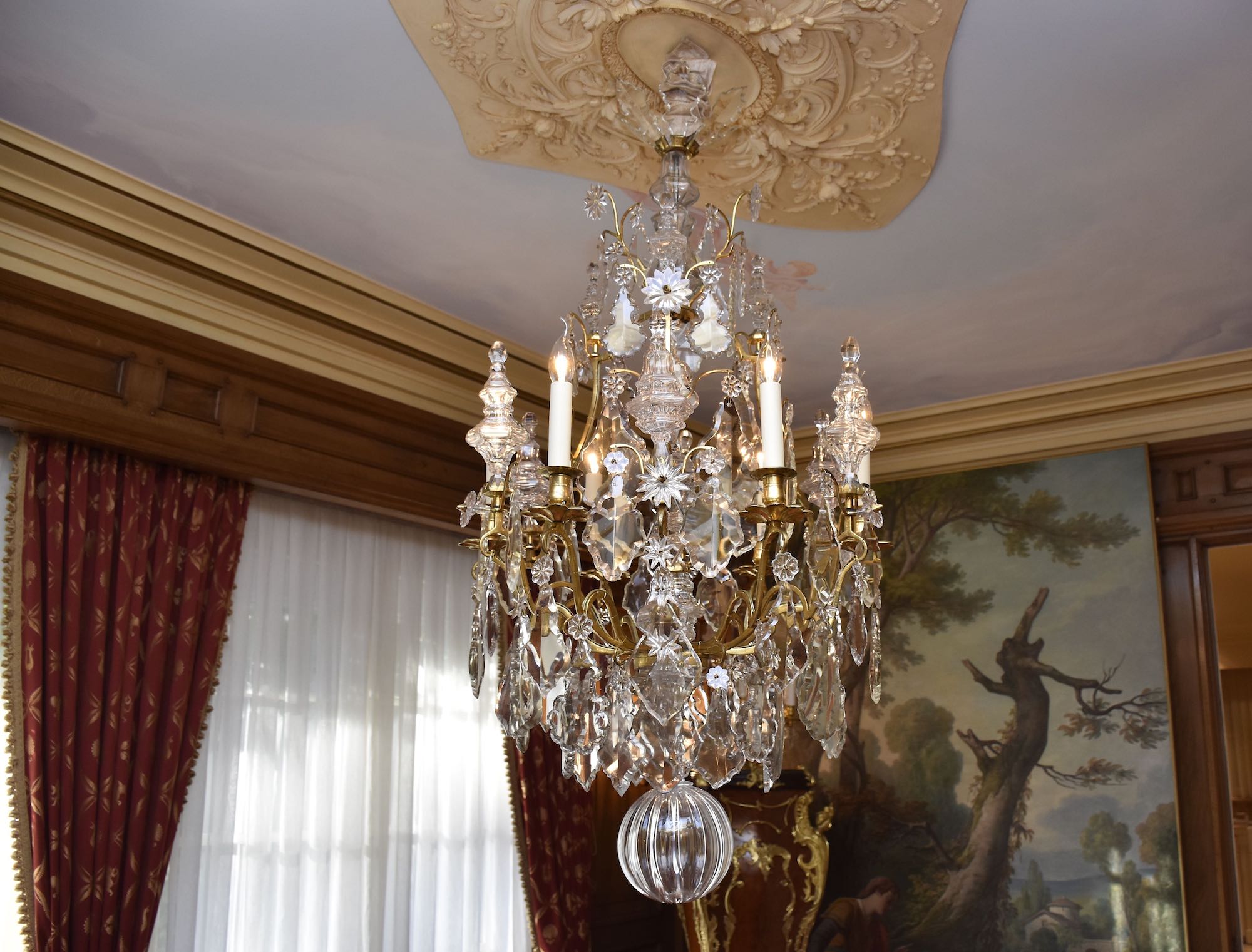 18th c. chandelier in a classic interior